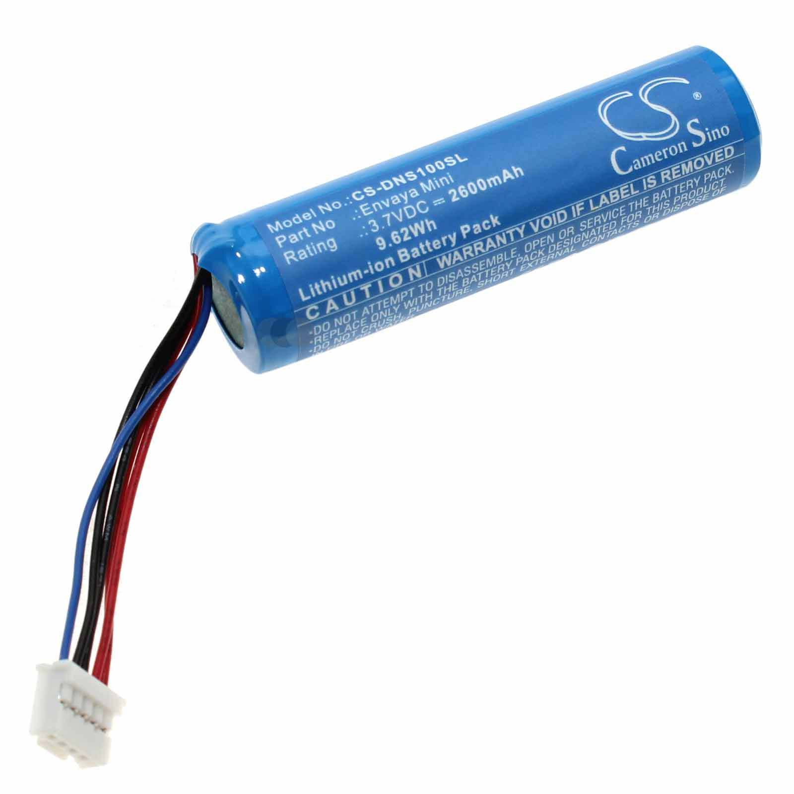 Akku für Denon Envaya Mini DSB-100, ersetzt CA-B2120265, CABICR18650-260, 3,7V, 2600mAh
