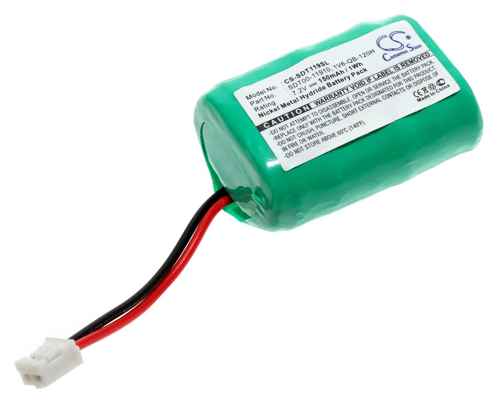 Akku für Dogtra SD-400 Sender Hunde Ferntrainer, 7,2V, 150mAh, ersetzt SDT00-11910, 1V6-QB-120H