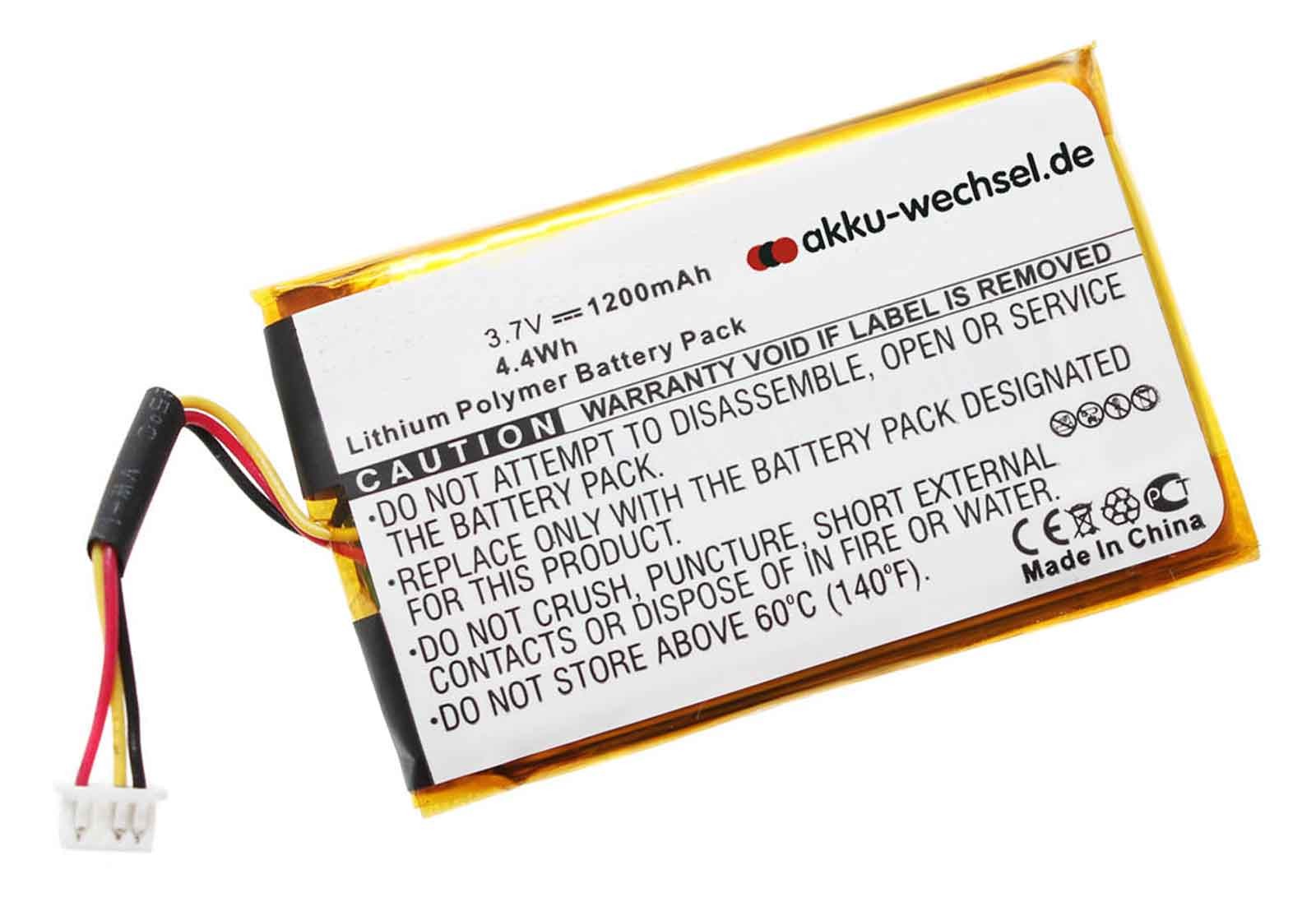Akku für Falk Vision 700 Navi mit 1200mAh