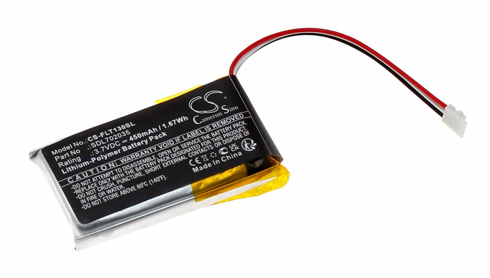 Akku für Flir One Pro (LT) Wärmebildkameras, ersetzt LF602035-02, SDL702035 mit 3,7V und 450mAh