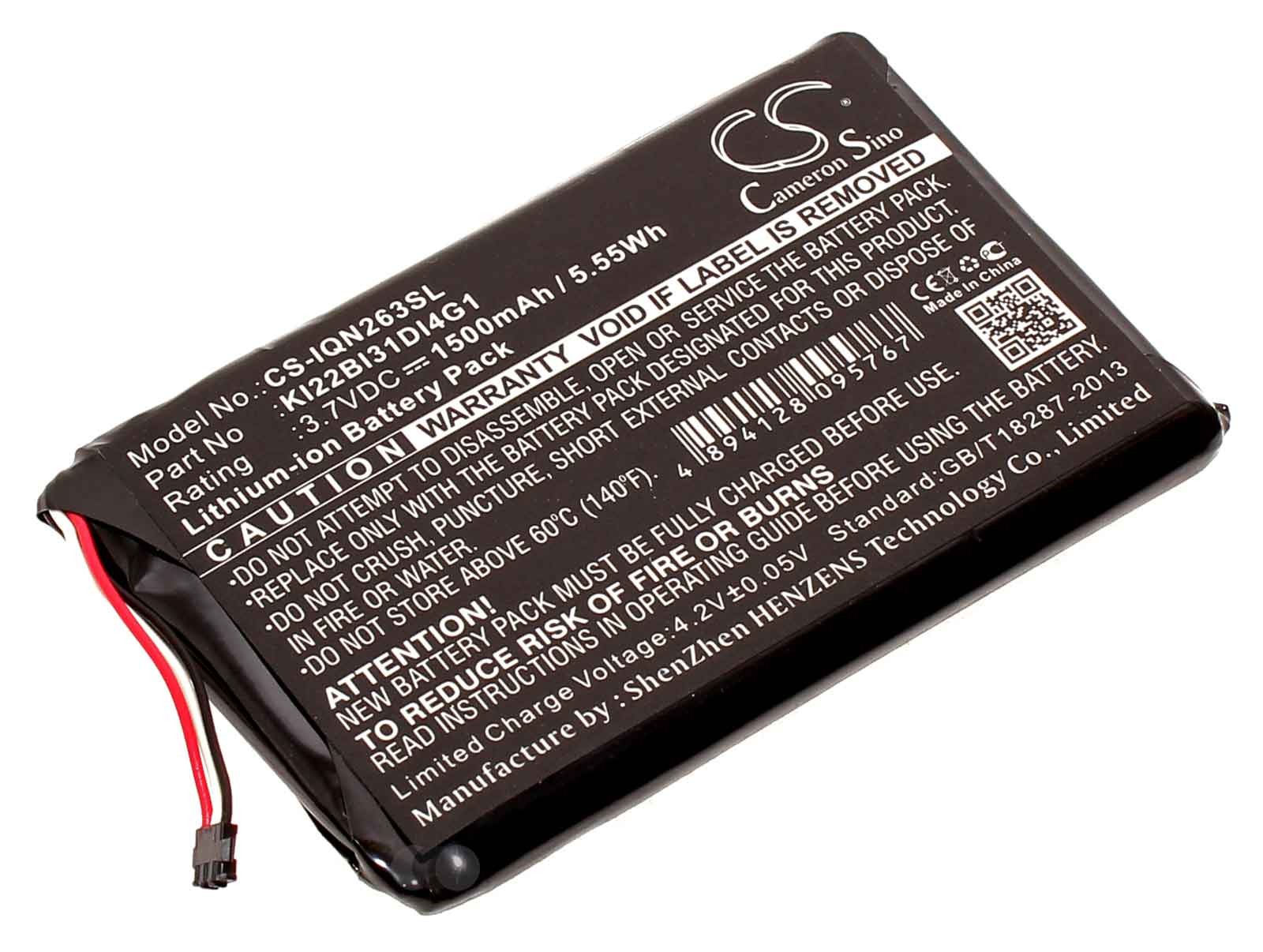 Akku für Garmin nüviCam LM LMTHD GPS Navi, ersetzt 361-00066-00, KI50BJ15DICV7, 3,7V, 1500mAh