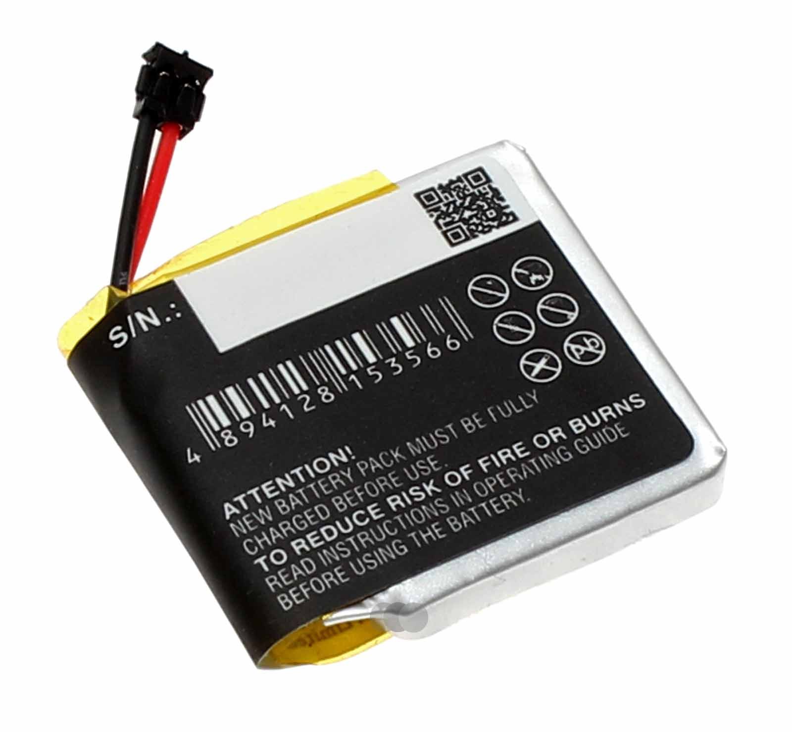 Alternativer Lithium-Polymer Akku für Garmin Vivoactive 3 GPS Smartwatch mit 3,7 Volt Spannung und 160mAh Kapazität, ersetzt den original Akku 361-00108-00