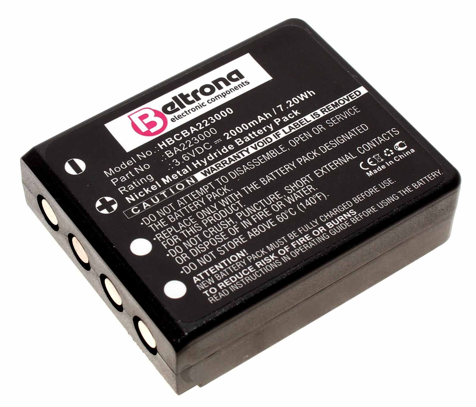 Akku für HBC Radiomatic Micron u.a. Kransteuerung, ersetzt HBC BA223000, BA223030, FUB6, 3,6V, 2000mAh