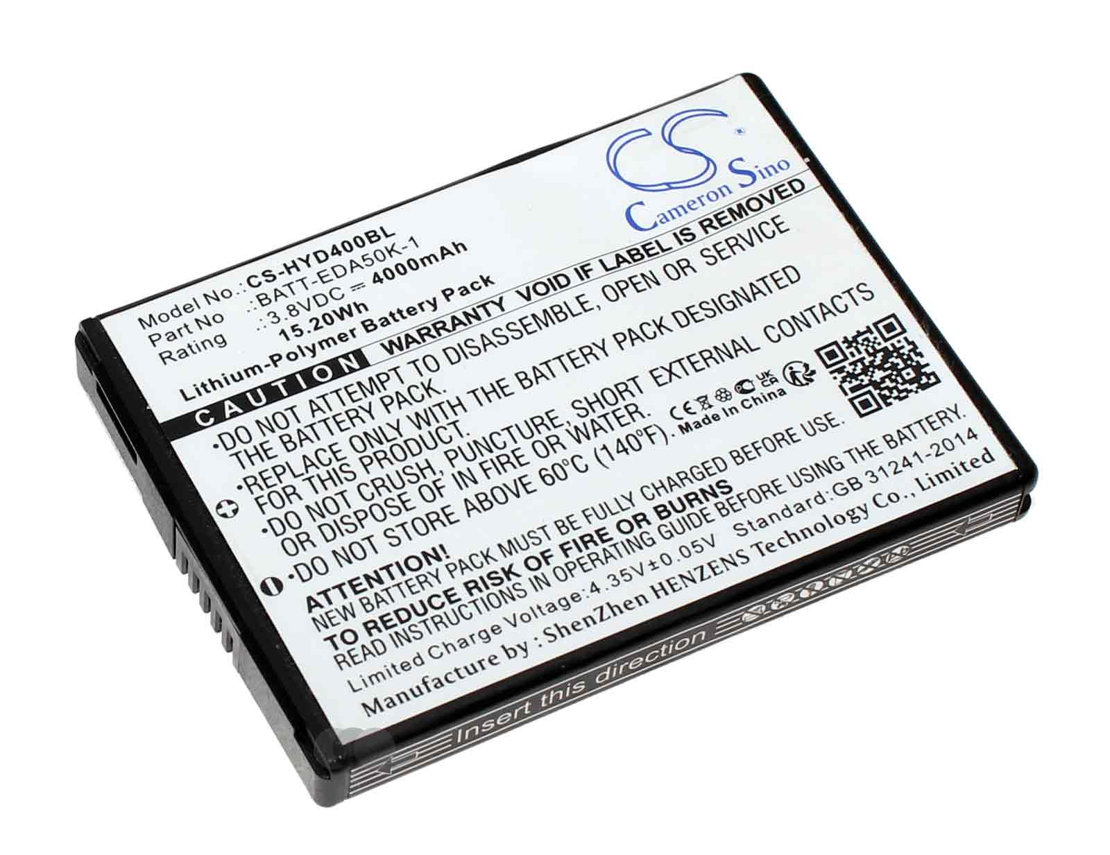 Akku für Honeywell EDA40, EDA50, EDA70 u.a., ersetzt 50129589-001, BAT-EDA50 u.a., 3,8V, 4000mAh