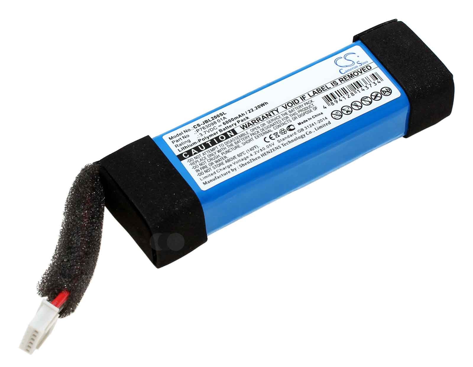 Akku für JBL Link 20 Bluetooth Box Lautsprecher, ersetzt P763098 01A, 3,7V 6000mAh