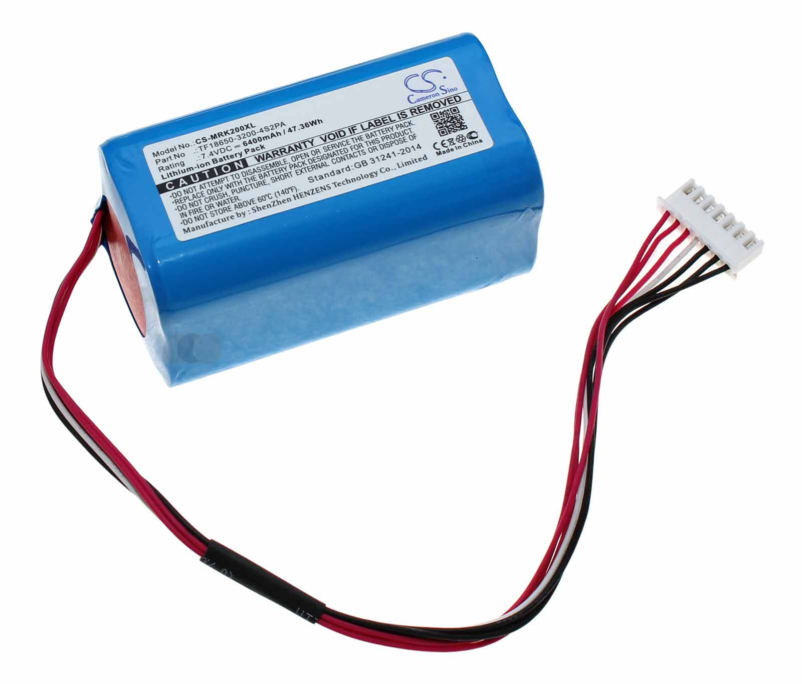 Akku für Marshall Kilburn II, Kilburn II v2, ersetzt TF18650-3200-4S2PA u.a., 7,4V, 6400mAh