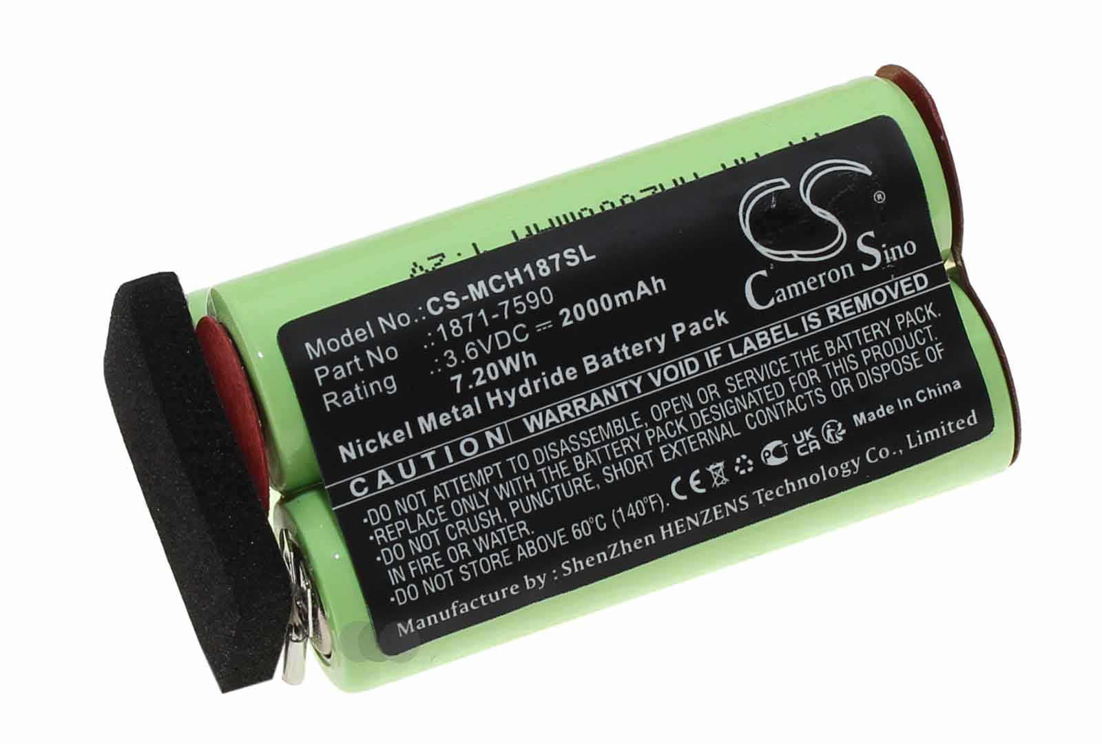Akku für Moser Chromstyle 1871, 1872, WELLA Academy Chromstyle, ersetzt 1871-7590, 3,6V, 2000mAh