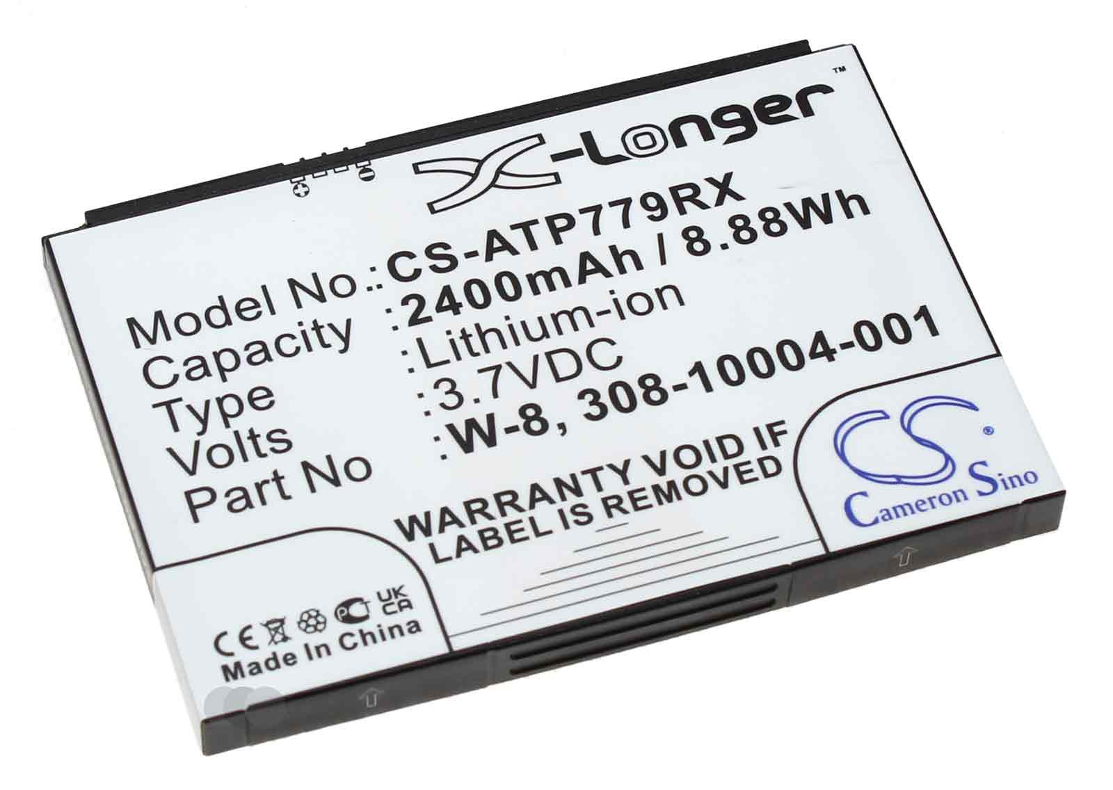 Akku für Netgear AC779S, AC790S, AC797S u.a., ersetzt 308-10004-01, W-8 u.a., 3,7V, 2400mAh