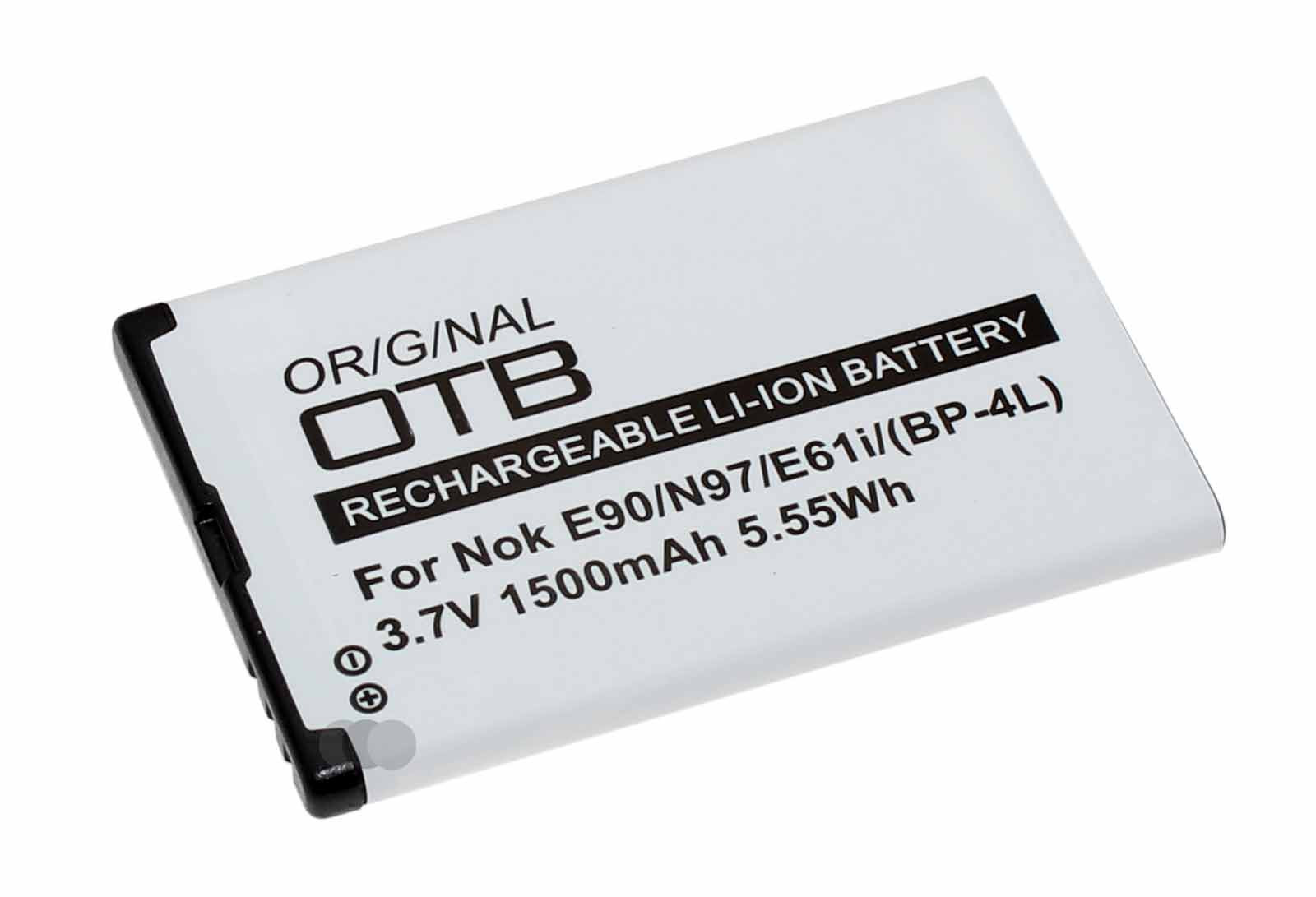 Akku für Nokia E90 Communicator, N97, 6650, E61i u.a., ersetzt BP-4L, 3,7V, 1500mAh