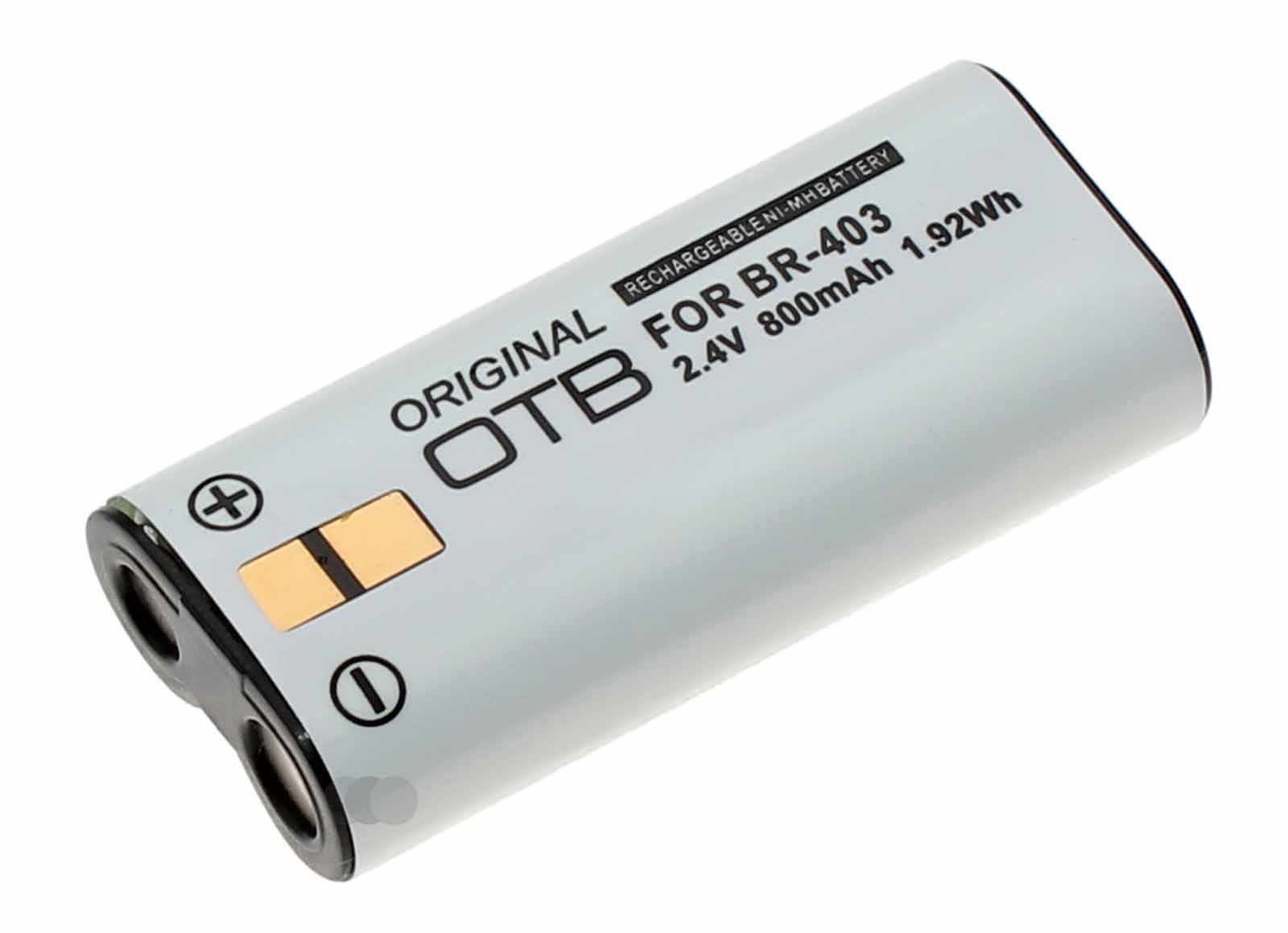 Akku für Olympus DS-2300, DS-3300, DS-4000, DS-5000id, ersetzt BR-403, BR-402, 2,4V, 800mAh