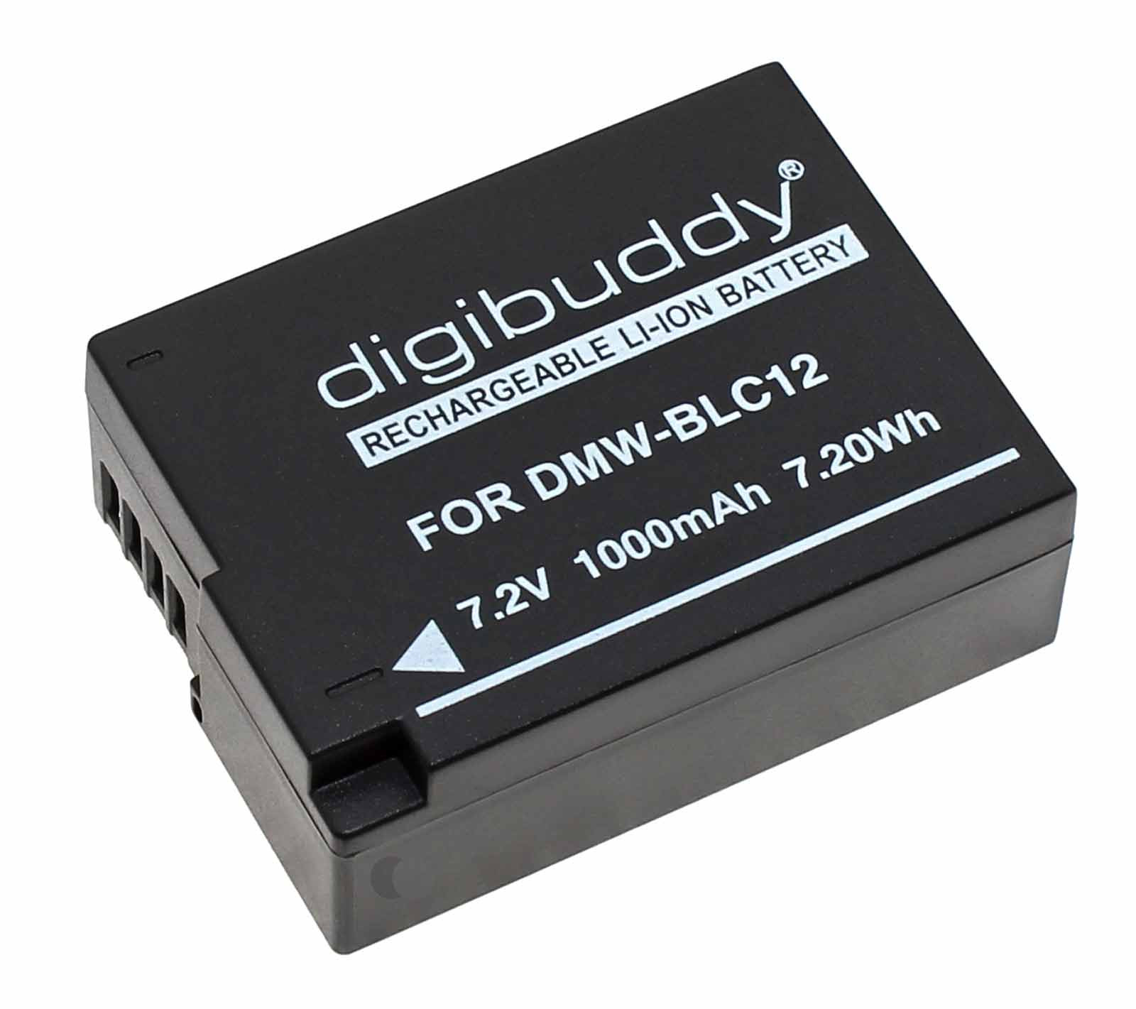Akku für Panasonic DMC-G5, G6, G7, G70, G81, G91, FZ1000 u.a., ersetzt DMW-BLC12, 7,2V 1000mAh