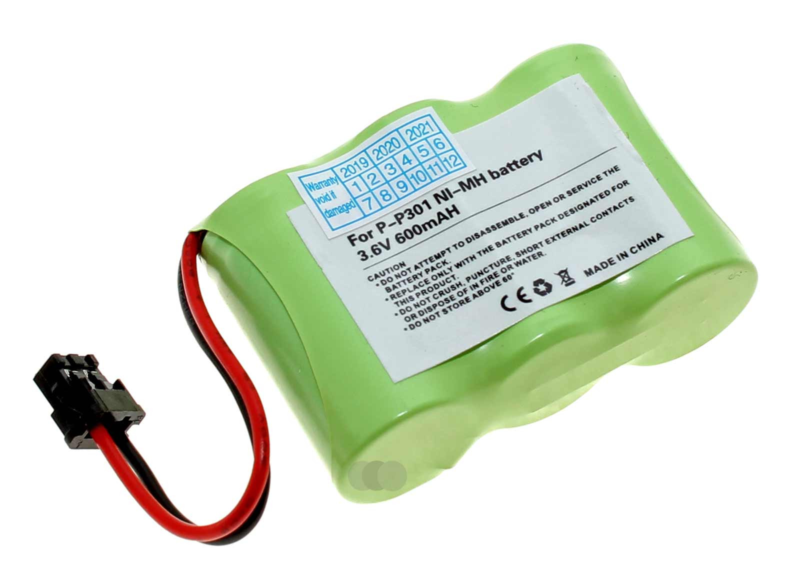 Akku für Panasonic KX-T3800 u.a. schnurlose DECT Telefone, ersetzt BP-T16, P-P301, TRB-6500, KX-A36, 3,6V, 600mAh