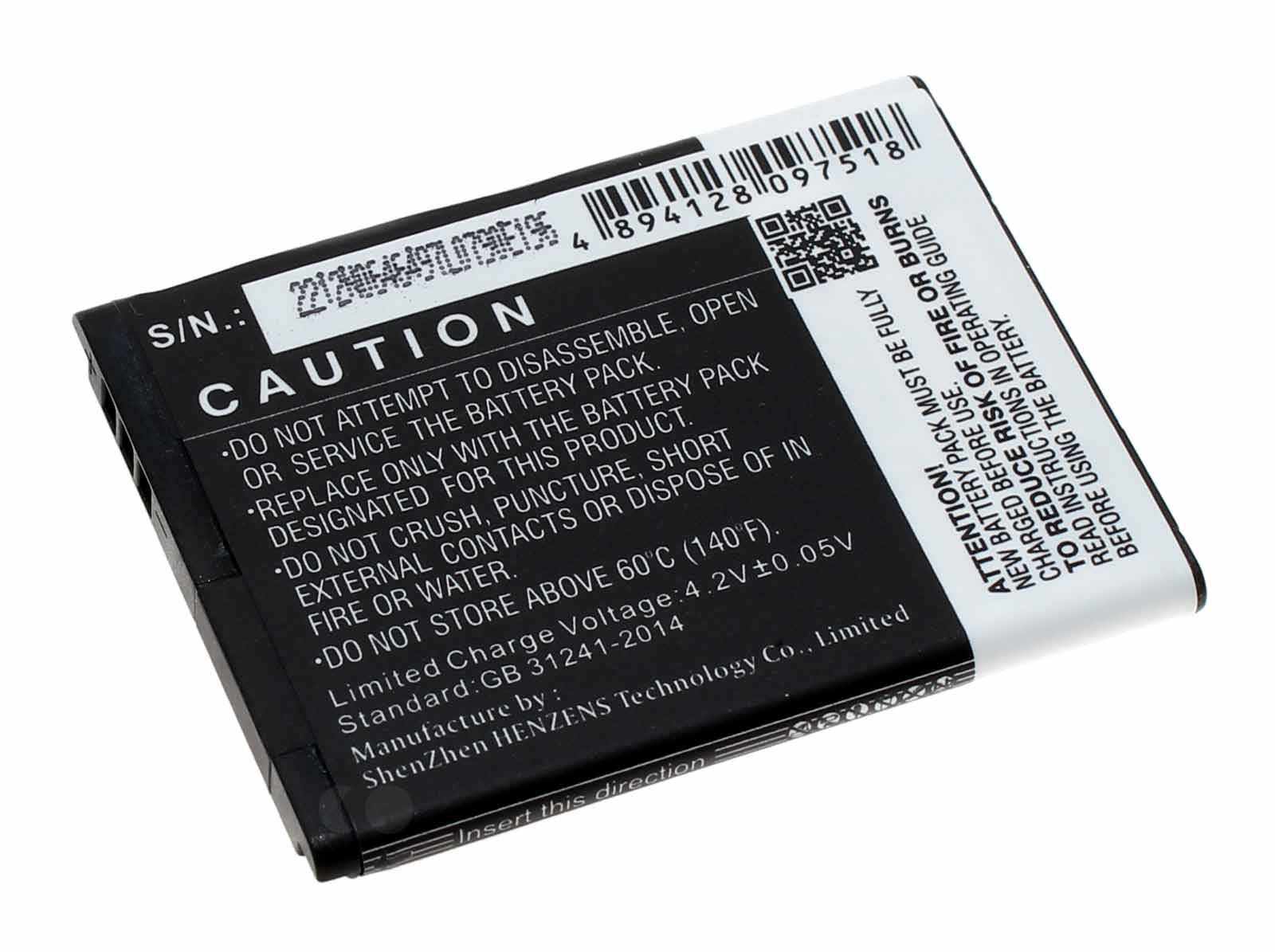 Akku für Panasonic KX-TU327, KX-TU328, KX-TU339 u.a., ersetzt BJ-LT100010, 3,7V, 1000mAh