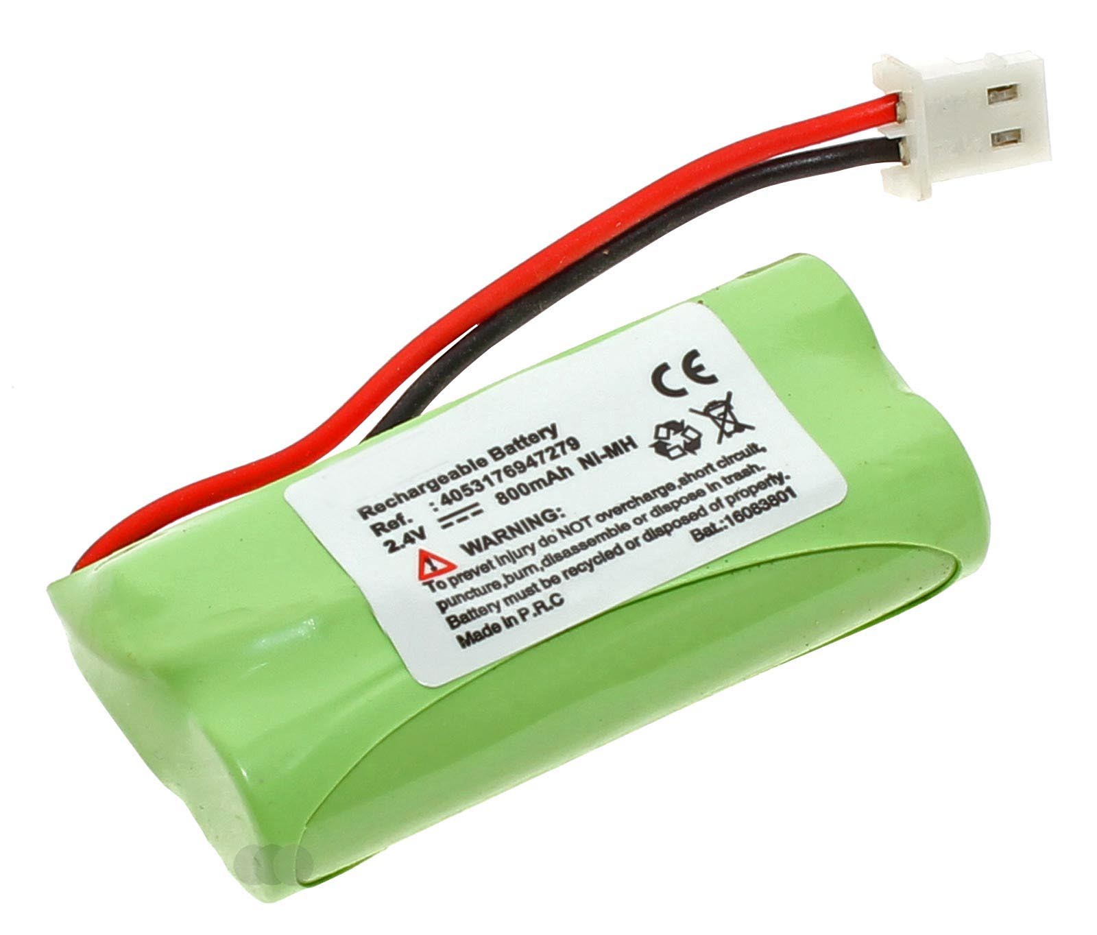 Akku für Philips DCT G612, G722, G725, G792 wie BT166342, BT183342, BT266342, 2,4V, 800mAh