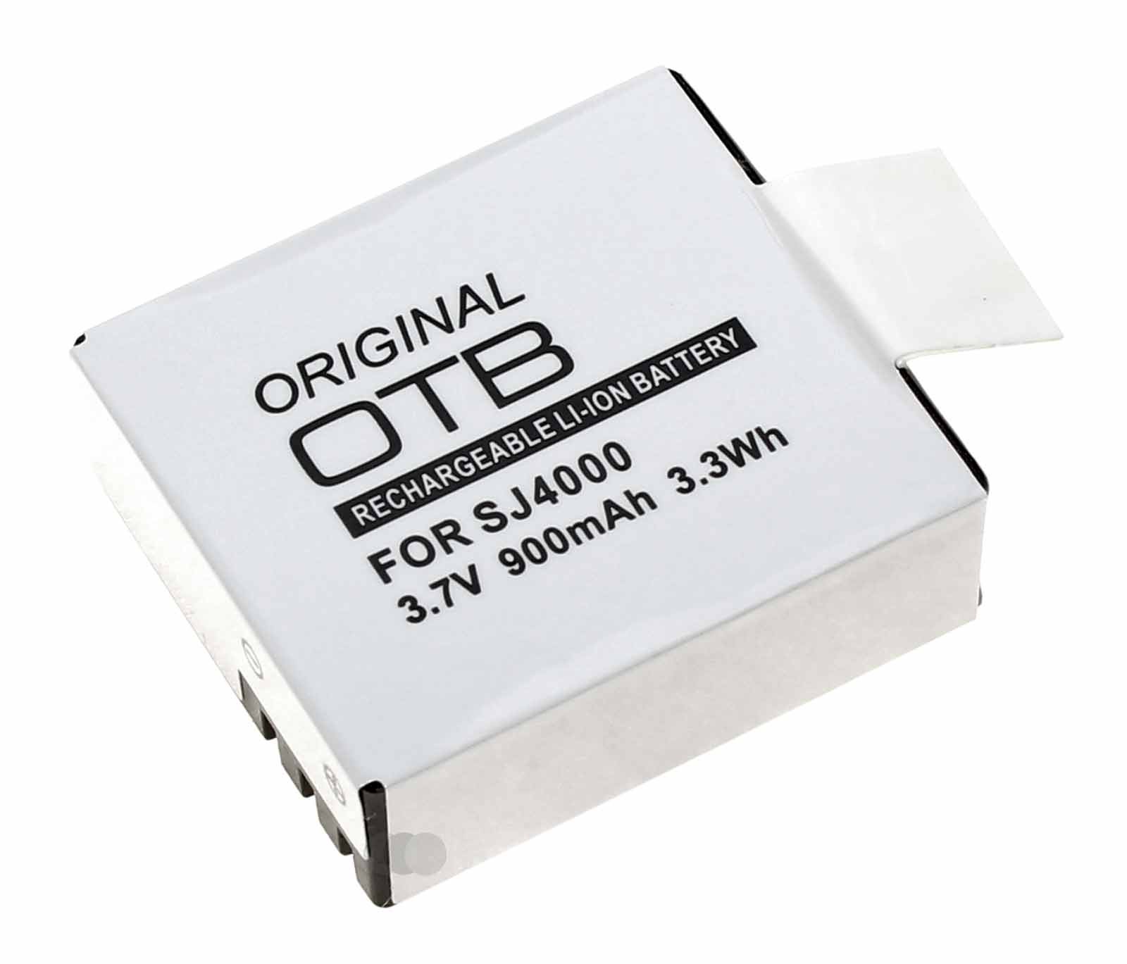 Akku für QUMOX SJ4000 SJCAM SJ5000 EKEN H8 u.a. Actioncams, ersetzt SJ4000B, S009 BR-01 u.a., 3,7V, 900mAh
