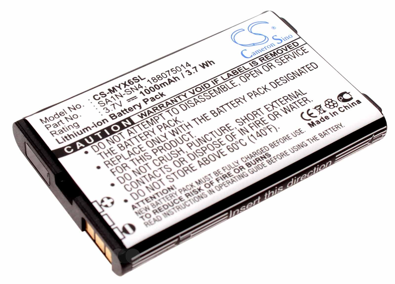 Alternativer Lithium-Ionen Akku für Sagem Handy, Smartphone, Mobiltelefon, mit 3,7 Volt und 1000mAh Kapazität