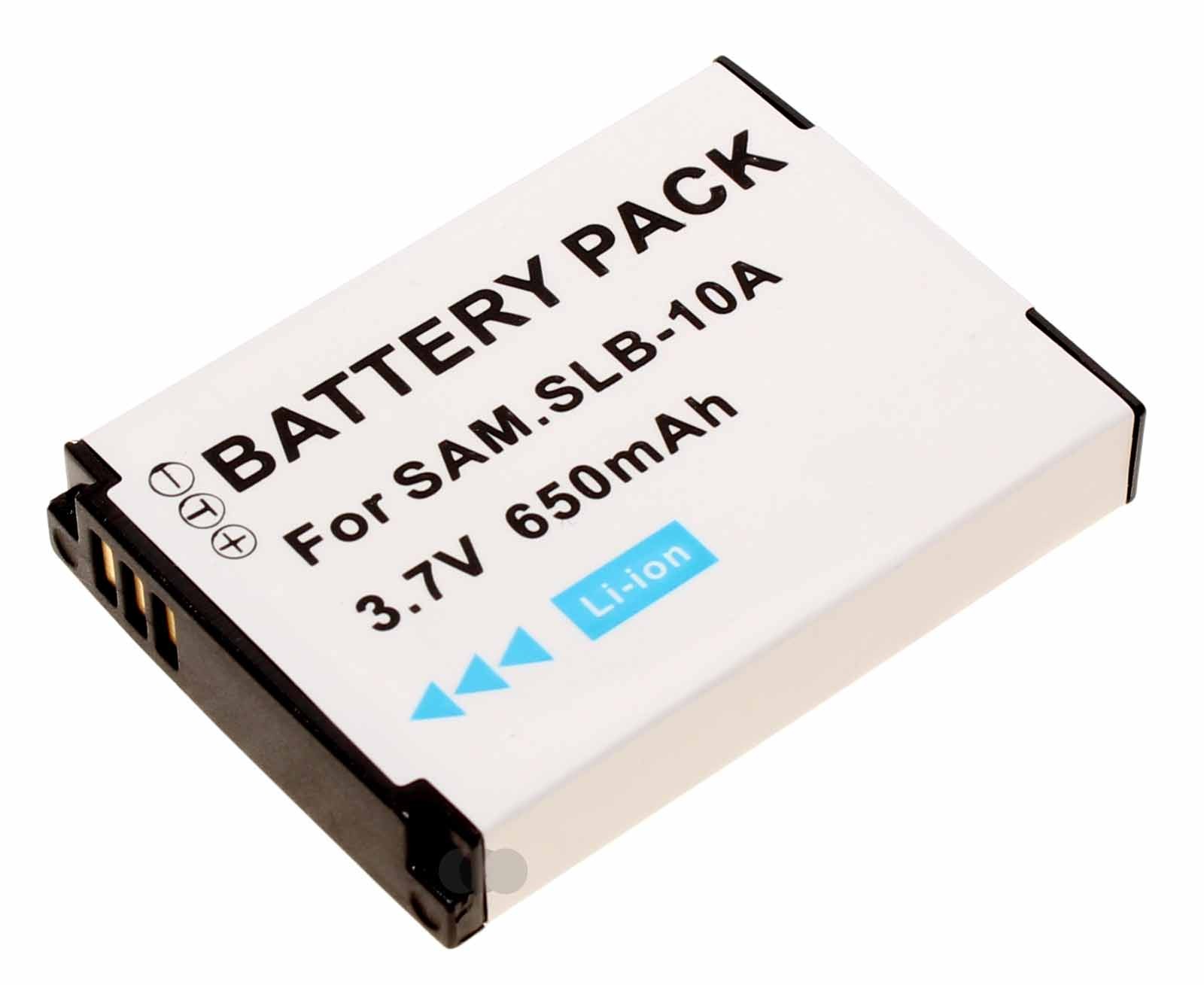 Akku für Samsung Digimax ES50, L100, M100, NV9, PL70, WB150, ersetzt SLB-10A, 3,7V, 650mAh