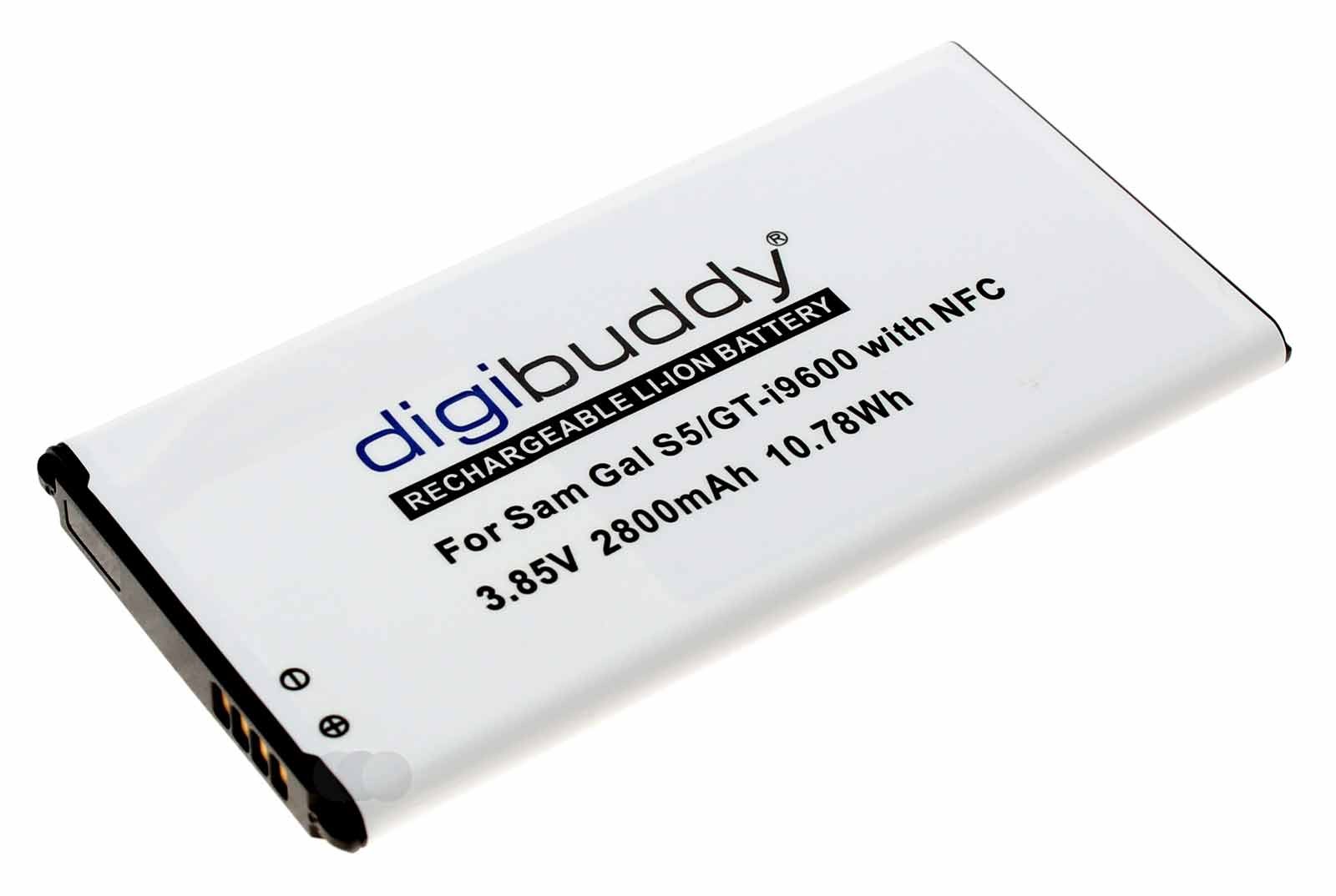 Akku für Samsung Galaxy S5 GT-i9600, SM-G900, S5 Neo SM-G903F mit NFC Antenne, ersetzt EB-BG900BBE, 3,85V, 2800mAh