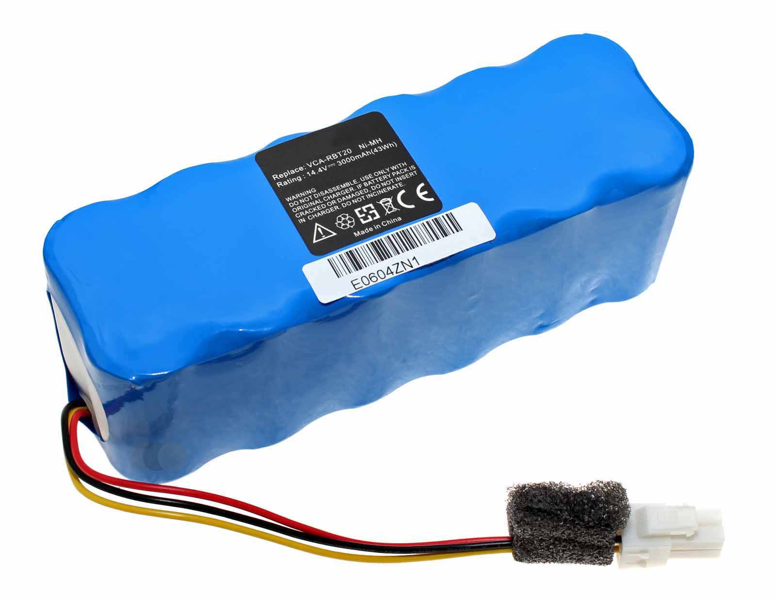 Alternativer Akku für Samsung Navibot SR8730, SR8850, VCR8730, SR8F30 u.a., ersetzt VCA-RBT20 u.a. mit 14,4V und 3000mAh