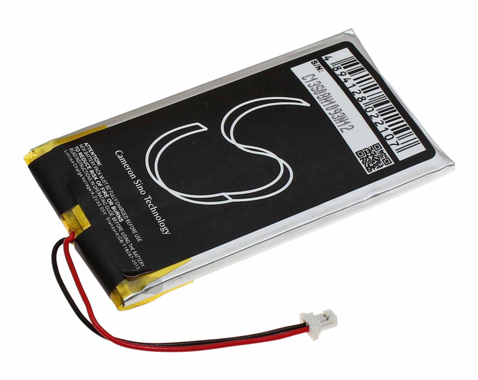 Alternativer Lithium-Polymer Akku für Sennheiser Tourguide HDE 2020-D-II Systemkopfhörer OHNE rückseitigem Gehäuse, mit 3,7 Volt und 850mAh Kapazität, Ersetzt den original Akku Sennheiser 534403