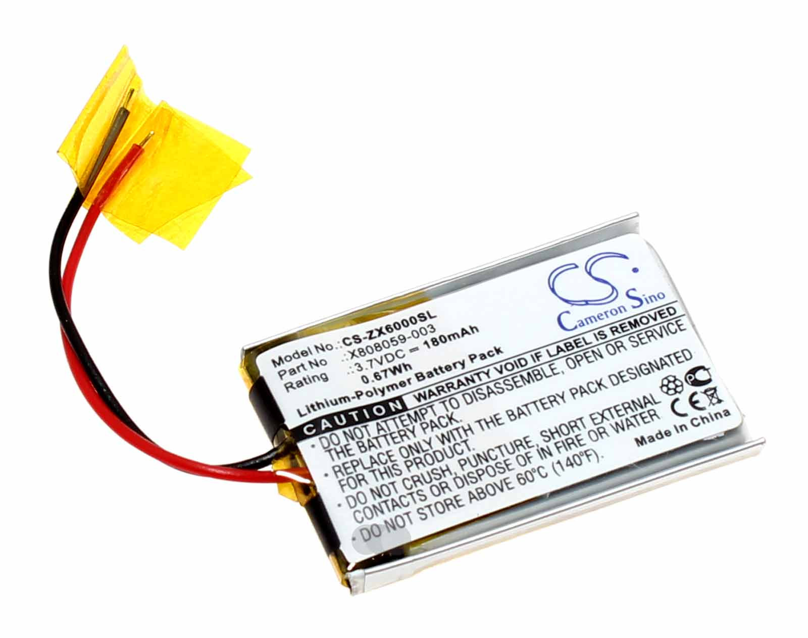 Akku für Sennheiser MM 100 u.a., ersetzt AHB392128PS-01 u.a., 3,7V, 180mAh