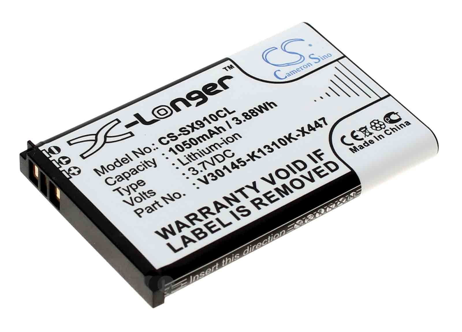 Akku für Siemens Gigaset SL910, SL910A, SL910H DECT Telefon, ersetzt V30145-K1310K-X447, 3,7V, 1050mAh