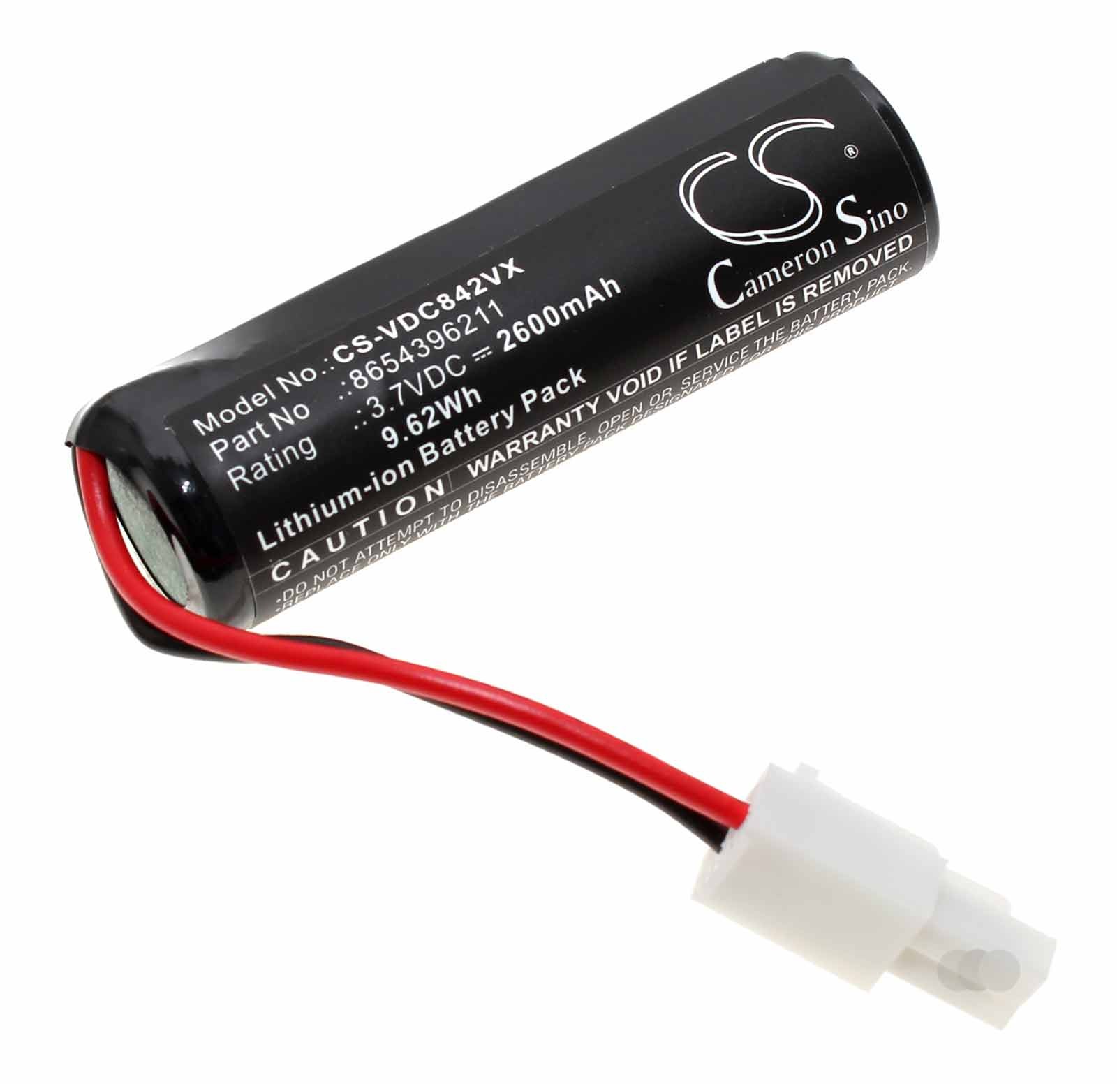 Akku für Vileda Quick & Clean VI409842 Akkubesen, ersetzt 8654396211, 3,7V, 2600mAh
