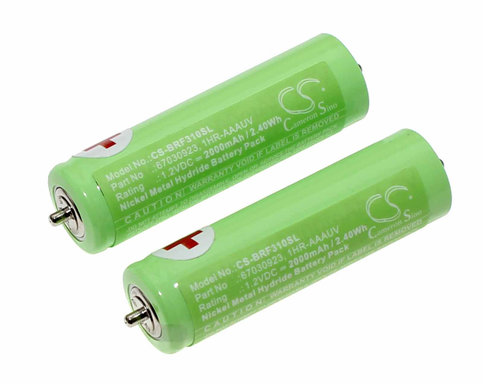 Akku-Set für Panasonic ER1410 ER1411, ER1420, ER1421, ersetzt WER1411L2508 u.a., 1,2V, 2000mAh
