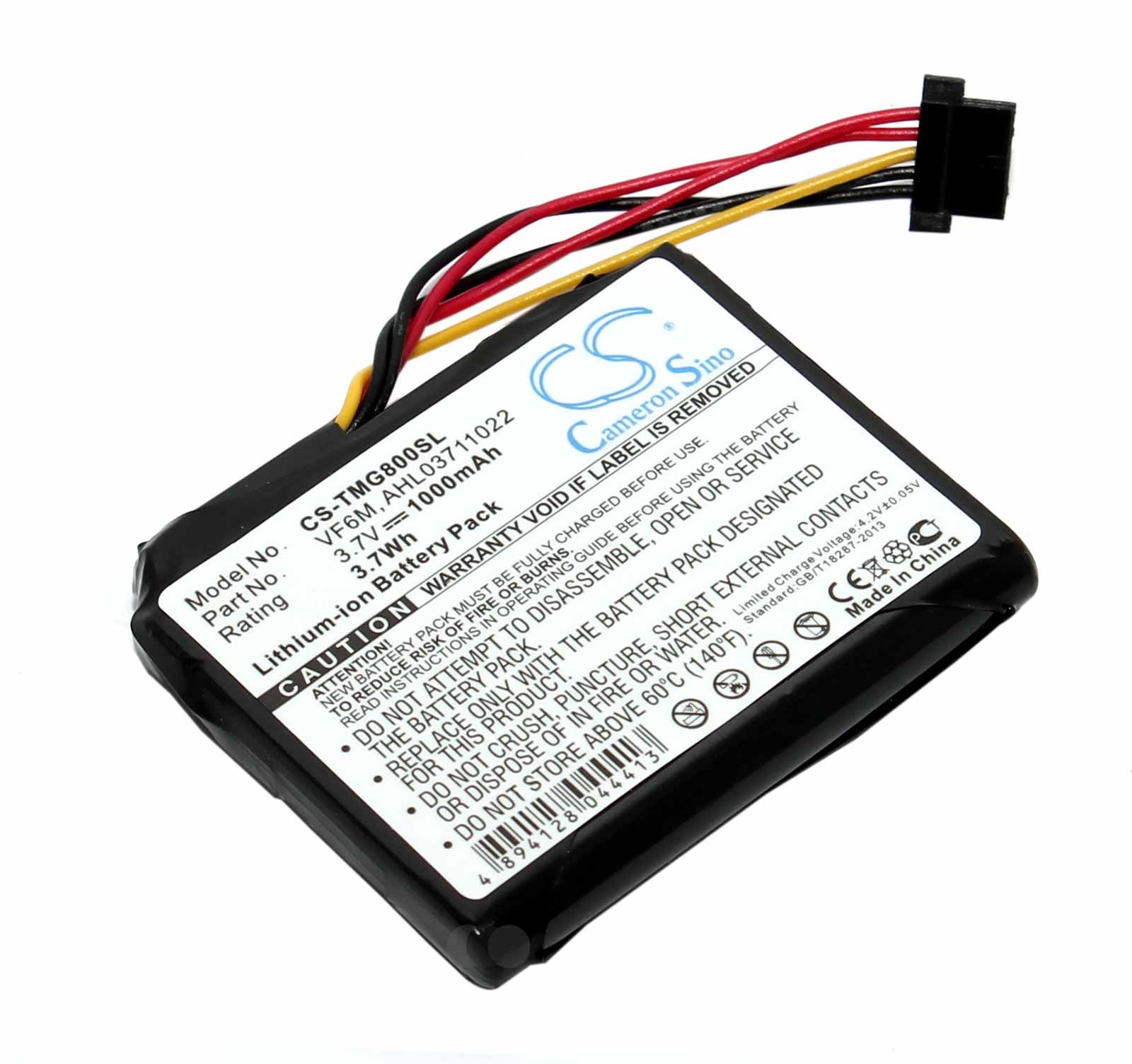 Akku passend für TomTom Go Live 820 und Go Live 825 ersetzt VF6M und AHL03711022