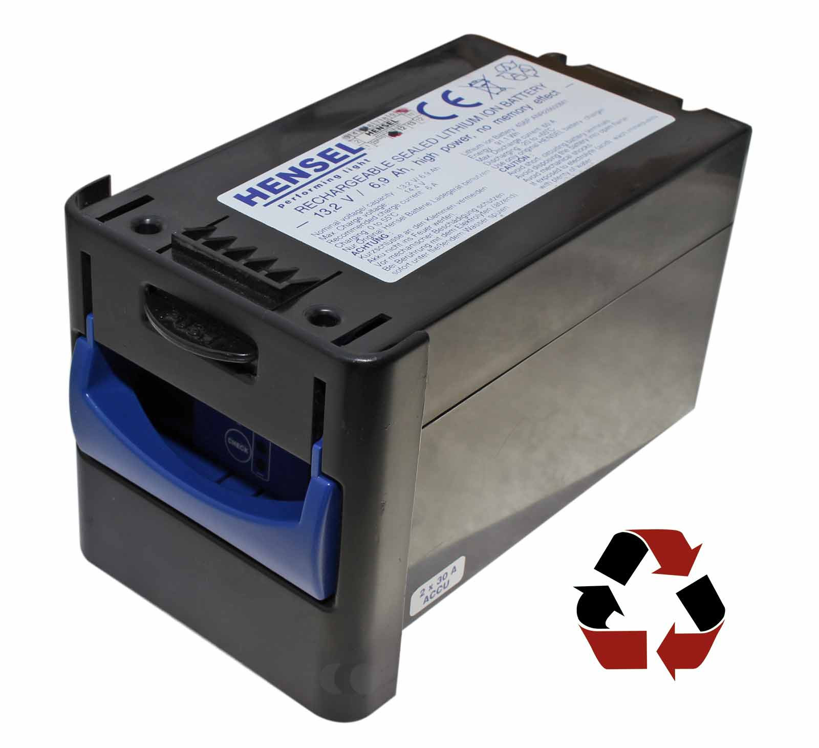 Akku Zellen-Wechsel bei Hensel performing light Wechselschublade, 13,2V, 6,9Ah