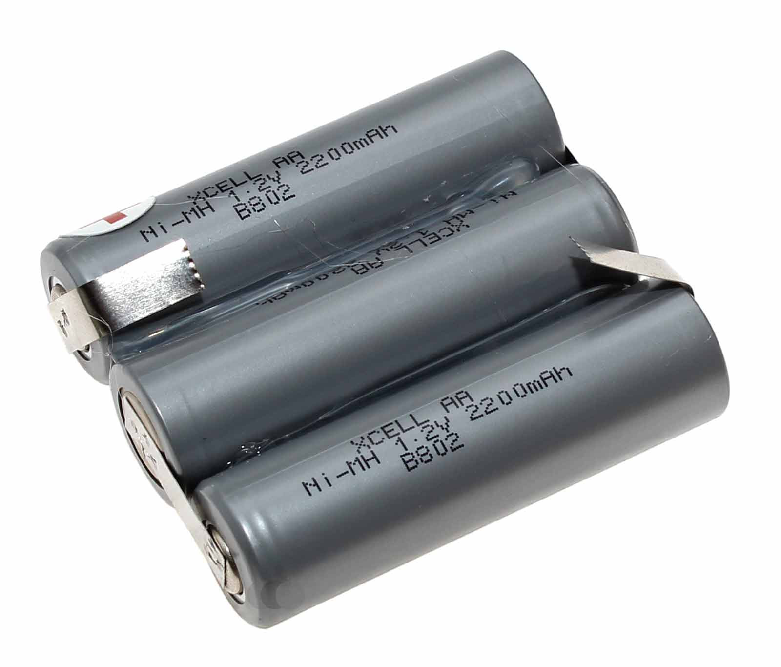 Alternativer NiMh Akku Pack bestehend aus 3 Zellen, für AEG 1411 Typ 141 Akku-Staubsauger, Handstaubsauger mit 3,6 Volt und 2200mAh Kapazität