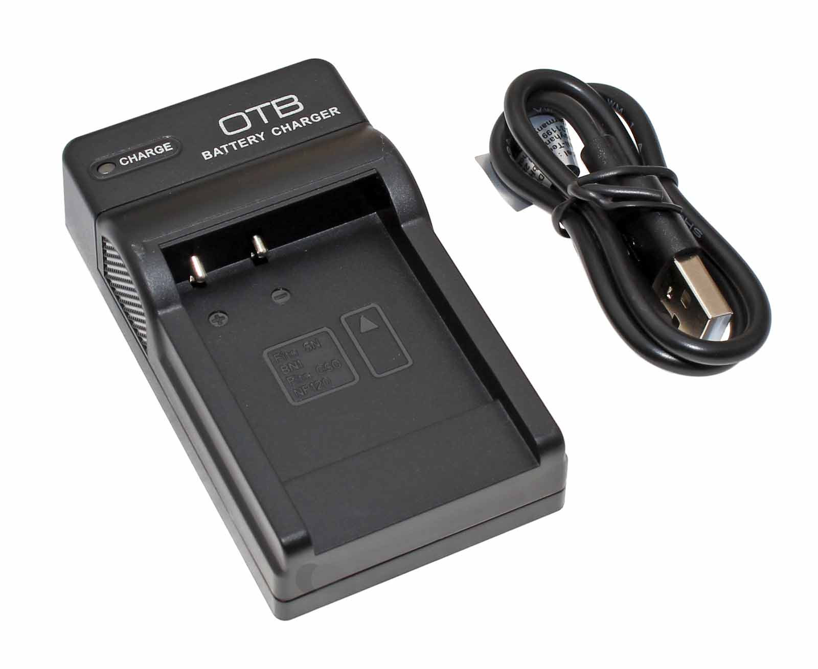 OTB Akkuladegerät, Akkuladestation DC-K4 passend für Sony BN1, NP-BN1, Casio NP-120 Akkus