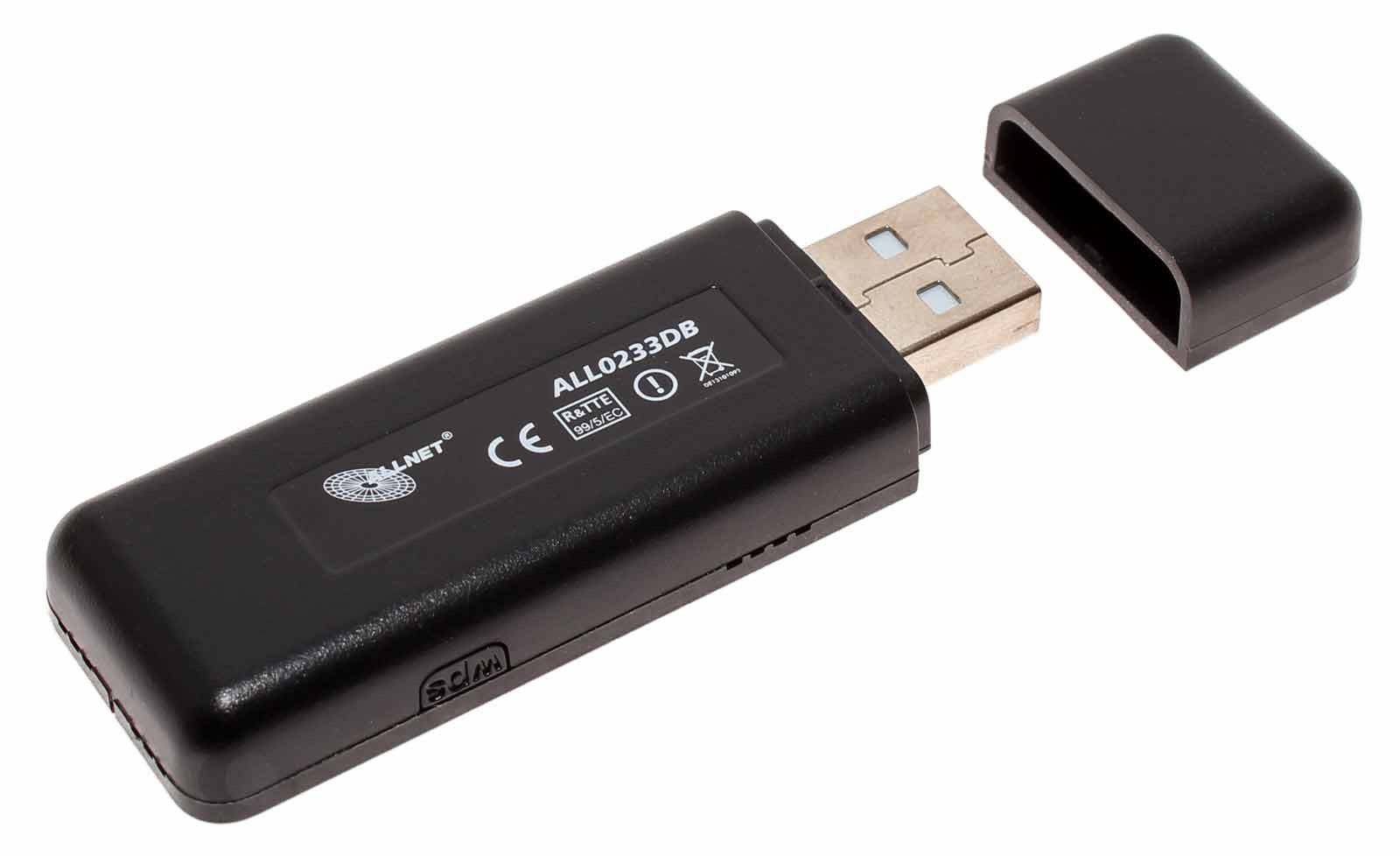 Allnet ALL0233DB USB Wlan Stick, Wireless N 300Mbit USB-MINI-PEN Adapter