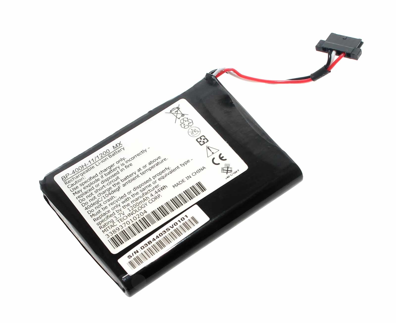 Beispiel-Abbildung: Akku passend für Falk Flex 400 ersetzt BP-400H-11/1200MX, mit 3,7 Volt und 1250mAh