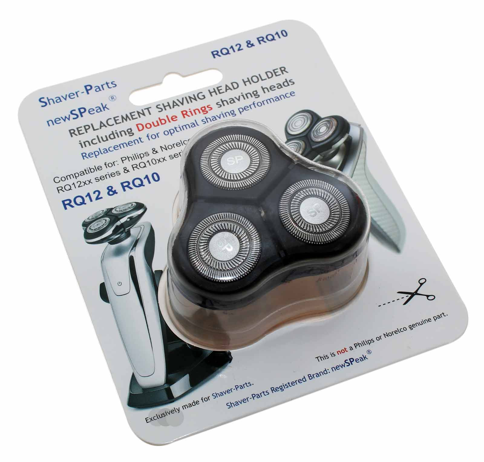 Alternativer Scherkopf für Philips Series 9000  RQ12/60 / RQ12/70, passend für SensoTouch 3D und Arcitec Rasierer (RQ10, RQ11, RQ12
