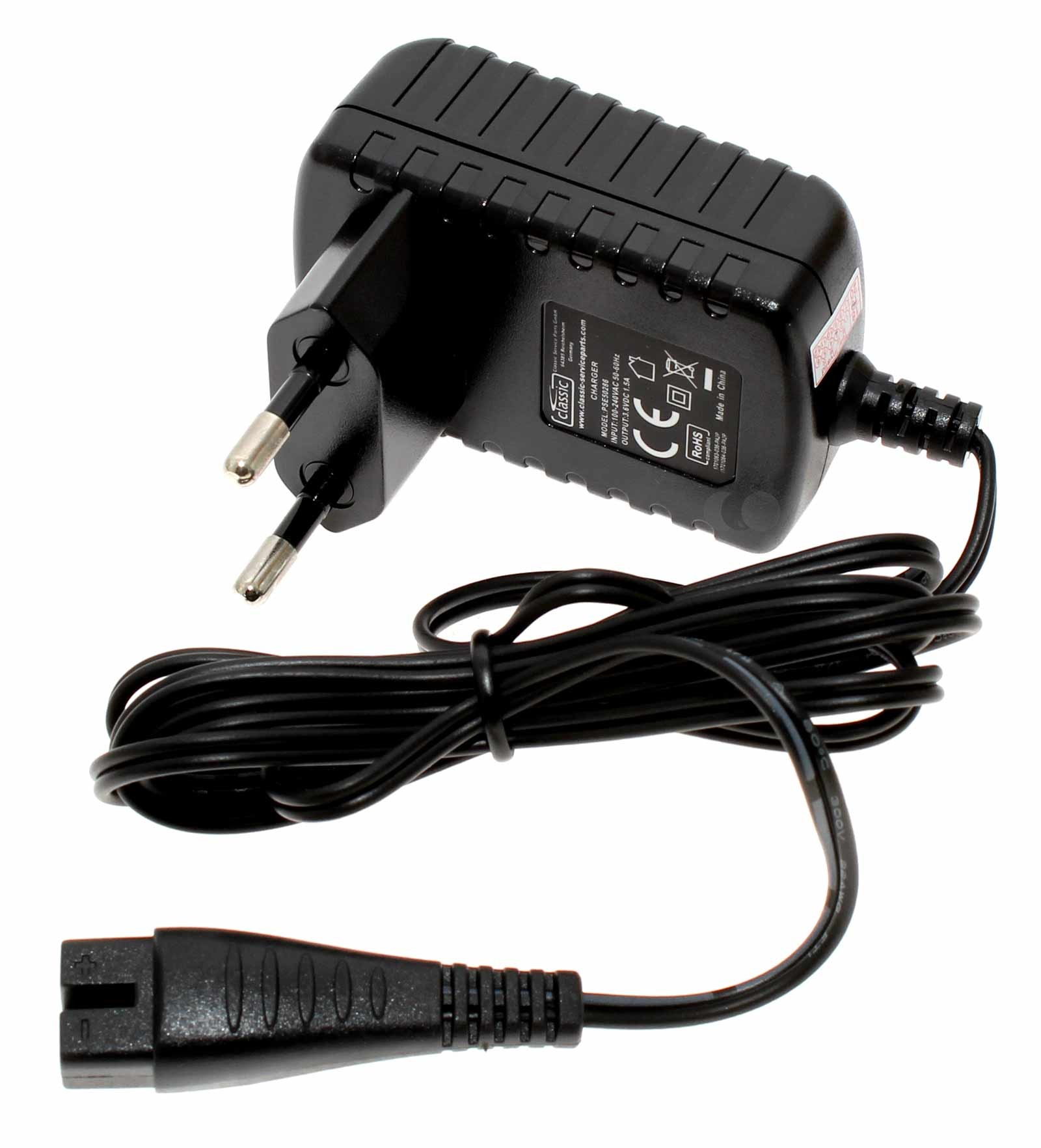 Alternatives Ladegerät, Netzteil für Panasonic ER1611 Rasierer, wie WER1611K7P64, RE9-39