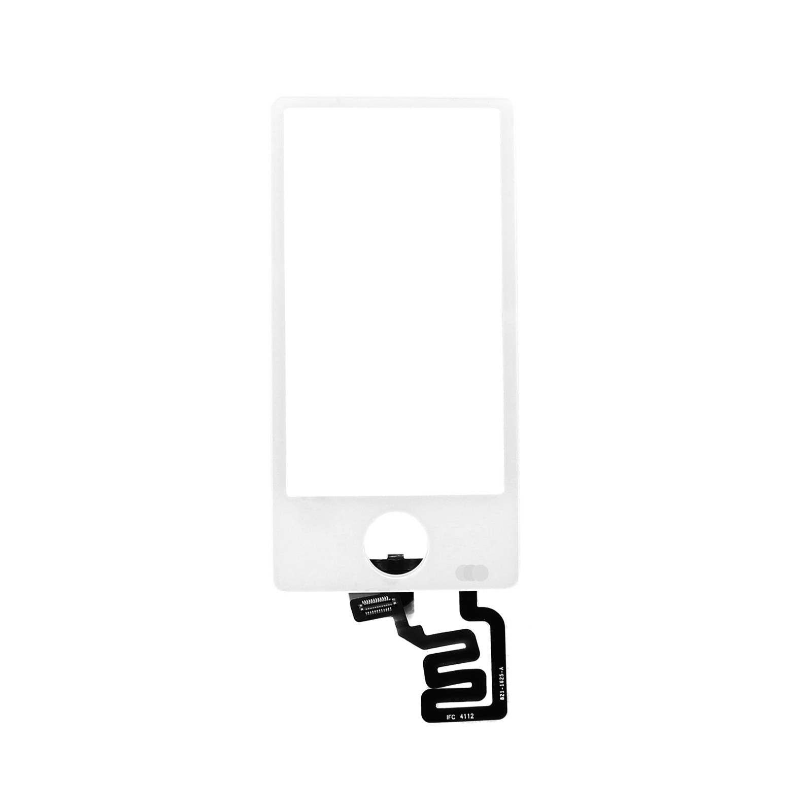 Touchscreen Glas passend für Apple iPod nano 7 / 7G / 7. Generation / A1446, Siebte Generation, MD481LL/A - weiß