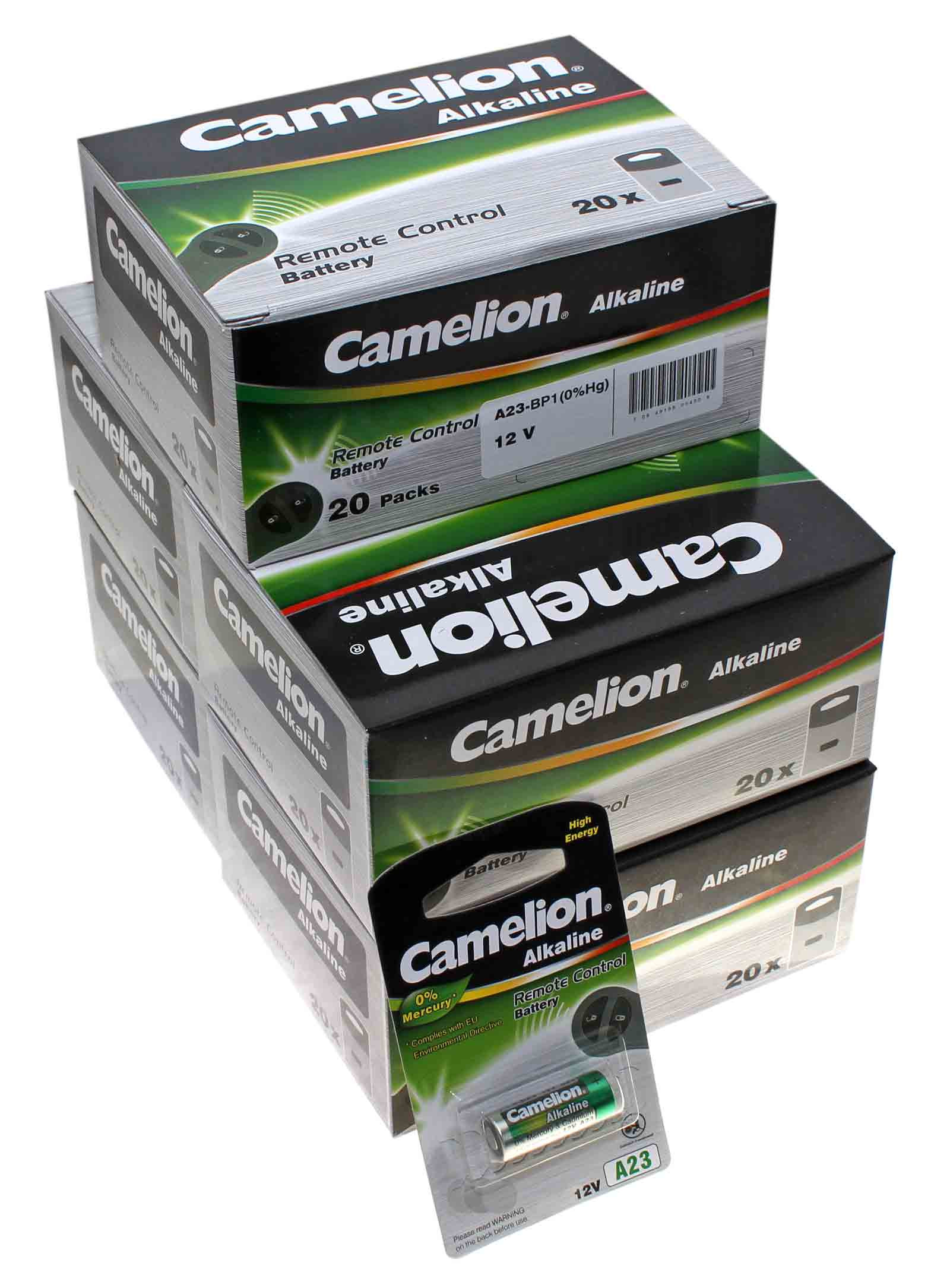 BB 10.22 - 100x Camelion A23 Fernbedienung Alkaline Batterie, LR23A, LRV08, MN21, 12V, 55mAh