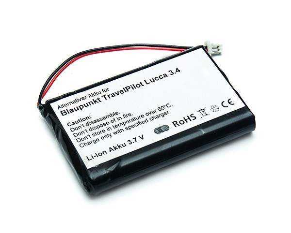 Alternativer Akku für Blaupunkt TravelPilot Lucca 3.4 Navigationssystem 