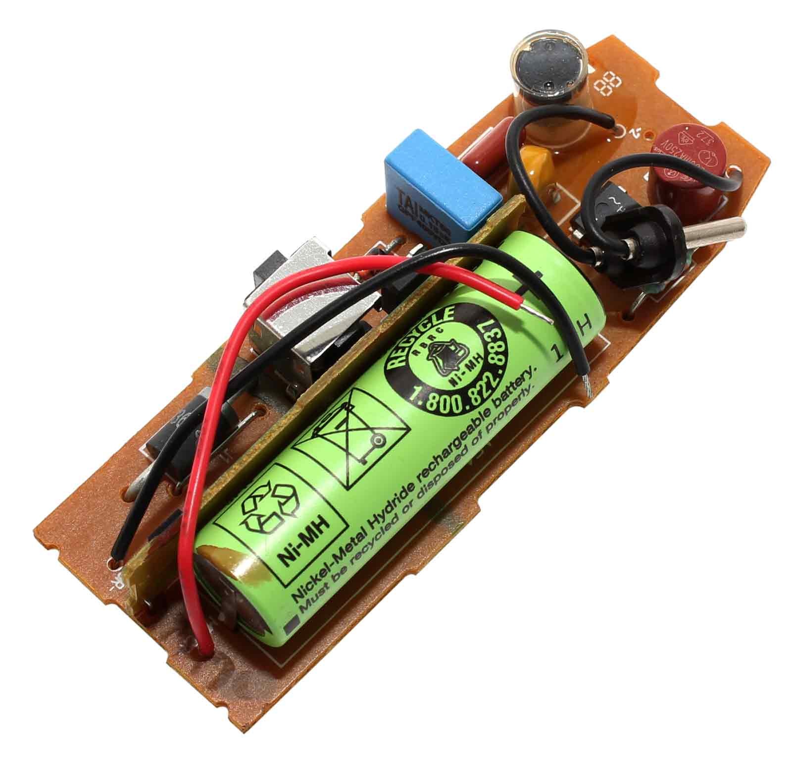 Original Braun Leiterplatte, Platine, PCB, Leiterplatine mit Akku für Bartschneider, Barttrimmer Exact Power, passend für die Modelle EP50, EP80, EP100 (Typ 5601). 