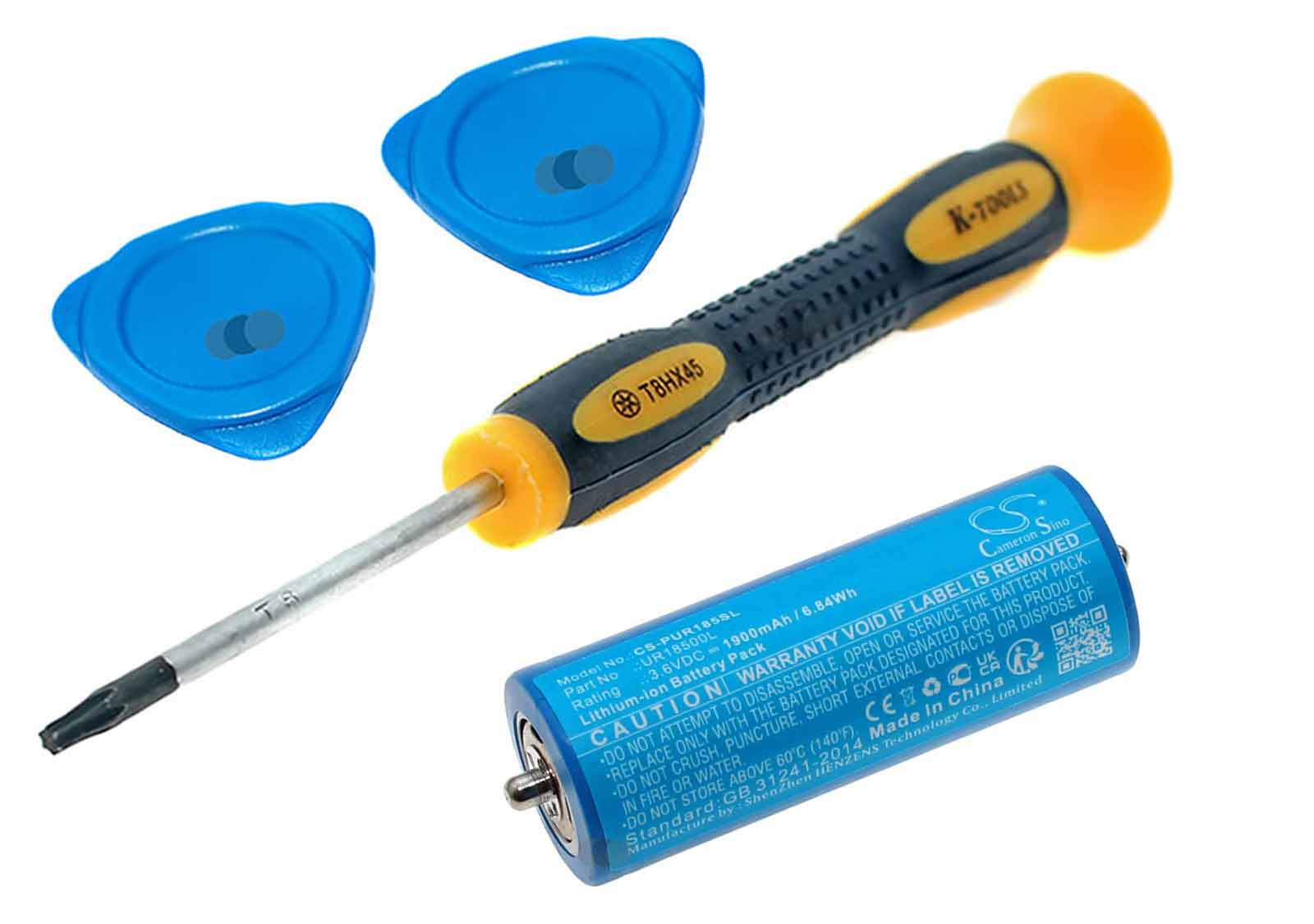 Akku für Braun Series 7 720 730 750 760cc 790cc 795cc u.a. mit Werkzeug und Anleitung, ersetzt 7030925 u.a., 3,6V, 1900mAh