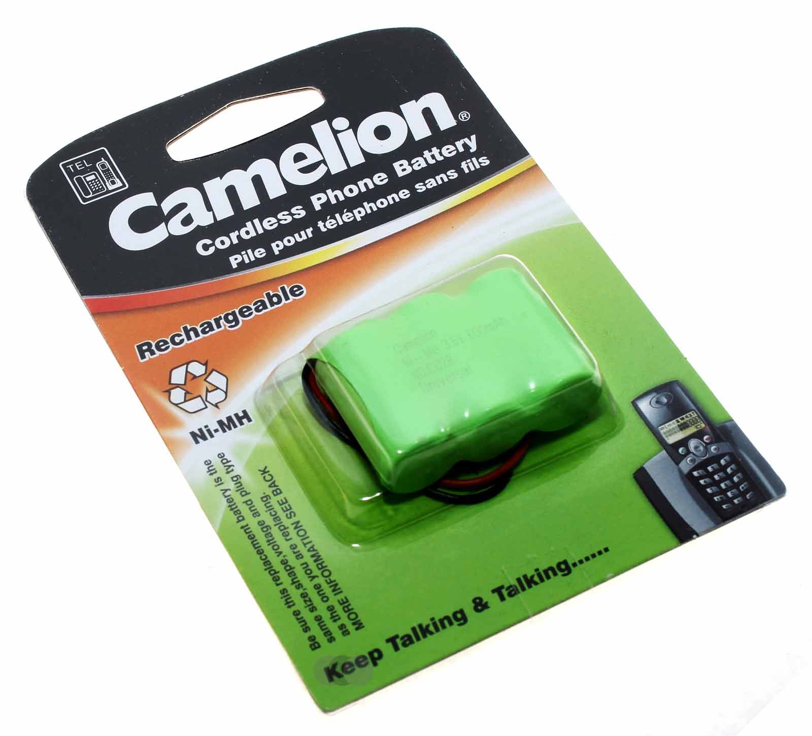 Camelion 3NH-2/3AA600BMU C028 NiMH Akku für AT&T, General Electric, Sanyo u.a. DECT Telefone, ersetzt GP 60AAH3BMU u.a., 3,6V, 600mAh