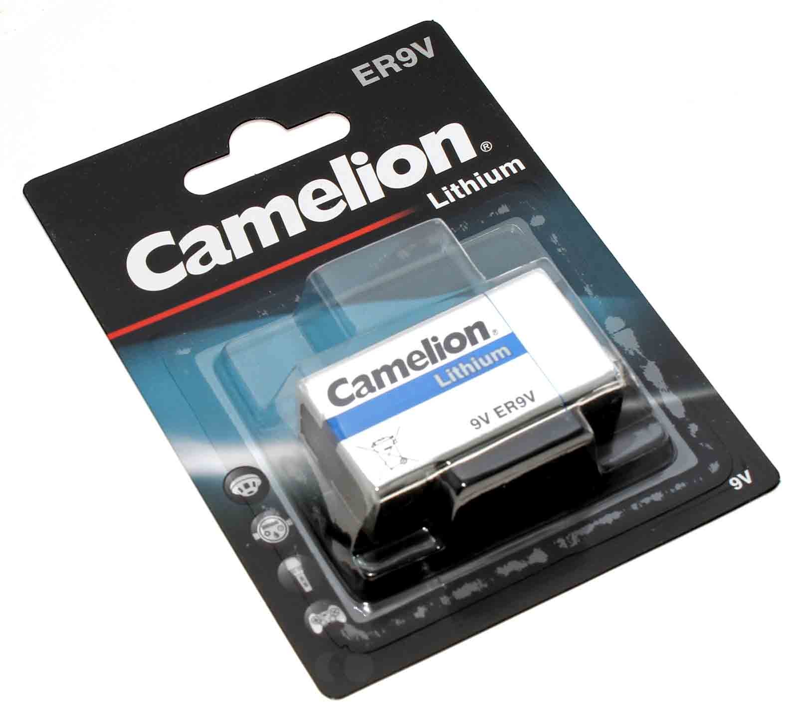 Camelion ER9V [ER9V-BP1] Lithium 9V Block Batterie, 6LR61, 6AM6, AM-6, 9V, 1200mAh