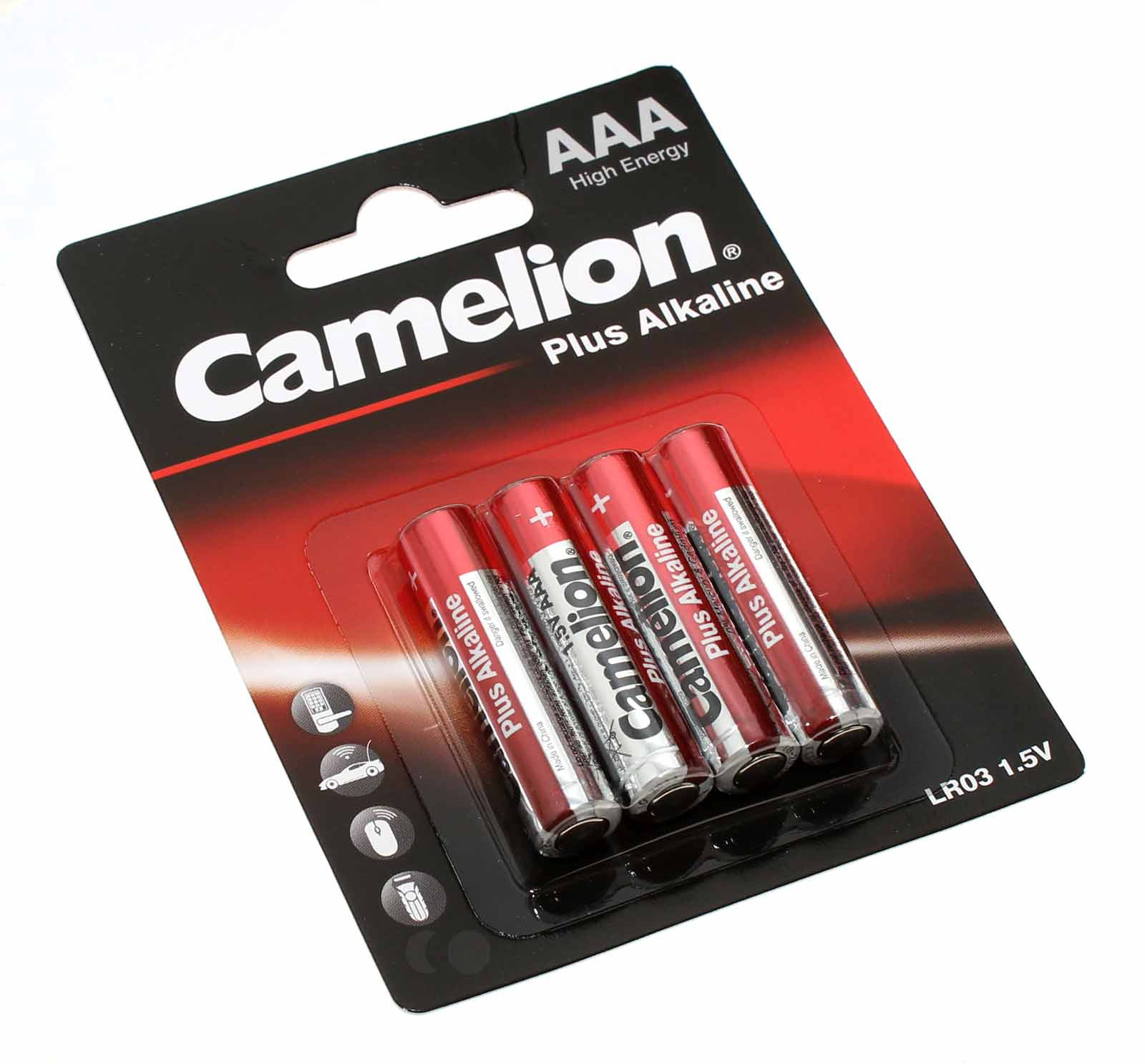 4er Pack Camelion Batterien 1,5V AAA 1250mAh LR03-BP4 ersetzt auch AM4, Micro, MN2400, E92 u.a.