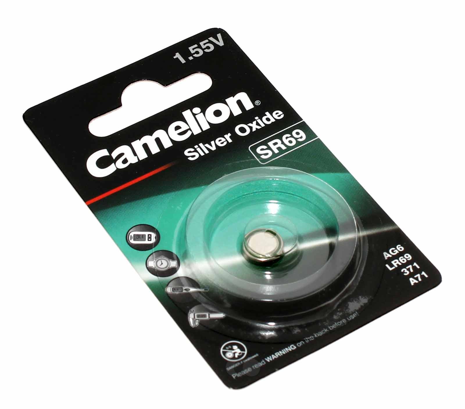 Camelion SR69 Silber-Oxid Knopfzelle Batterie, G6, LR920, 371, 171, SR920, 1,55V, 25mAh