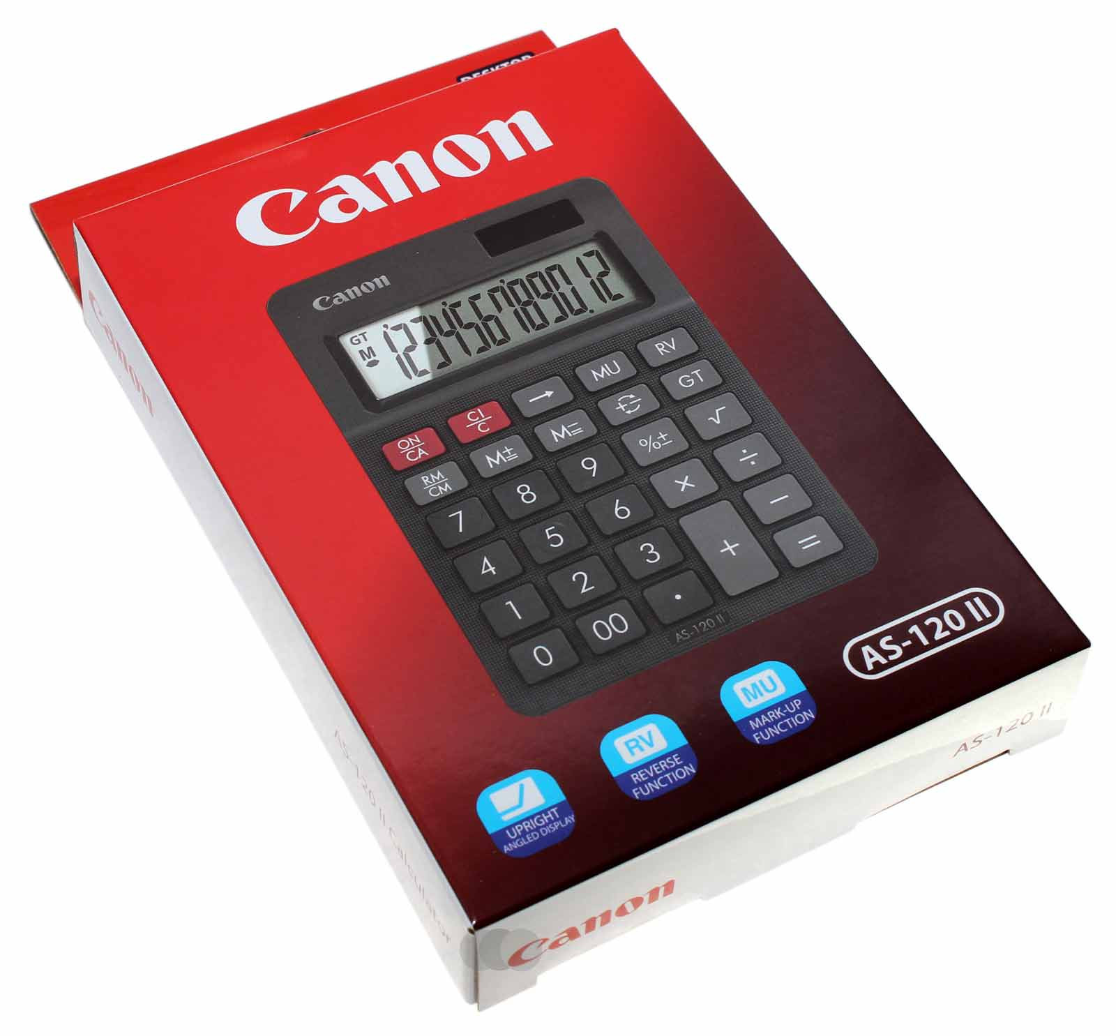 Canon AS-120 II Tischrechner, Taschenrechner, 12-stellig, schwarz, 4722C002[AA]