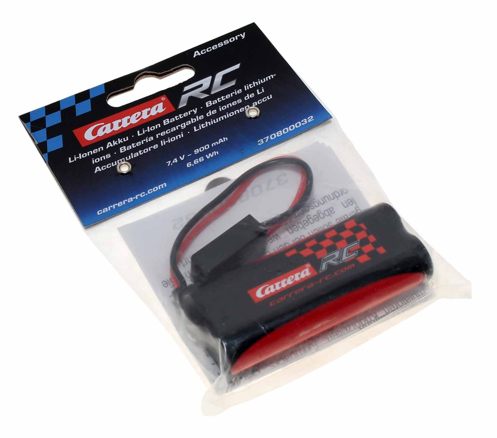 Carrera 370800032 Akku Li-Ion RC Modellbau Spielzeug Tuning Akkupack 7,4V, 900mAh