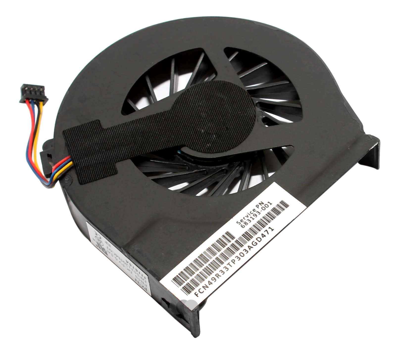 Ersatz CPU Lüfter, Kühler, Fan 683193-001 4-PIN kompatibel für HP G4-2000, G6-2000, G7-2000, G6-2278DX series, HP Pavilion G6-2207SGPC Laptop, Notebook