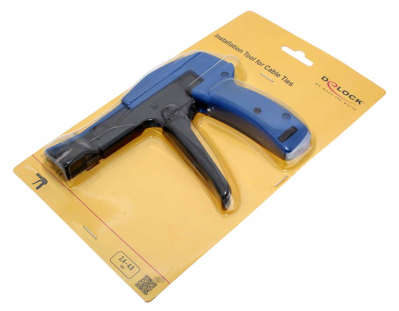 DeLock Kabelbinderzange für 2,4 bis 4,8 mm Kunststoff Kabelbinder, 86177