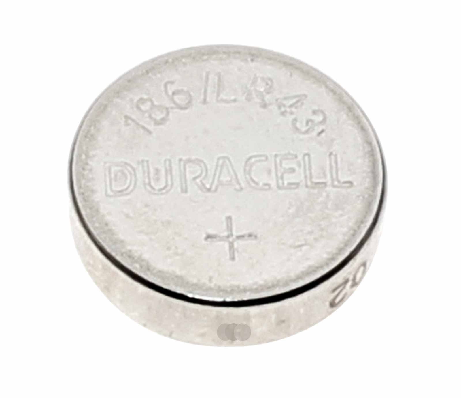 Duracell LR43 AG12 Alkaline Knopfzelle Batterie, 12GA, B-LR43, G12A, 1,5V, 73mAh